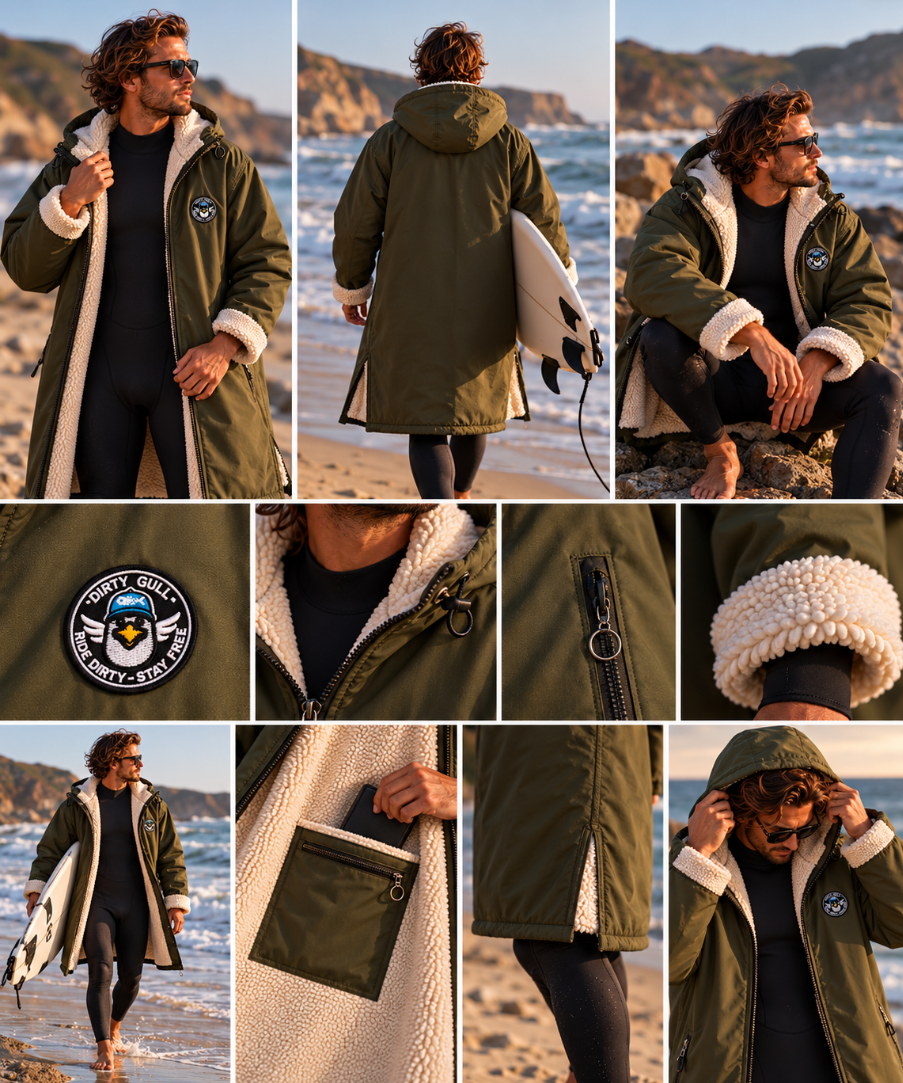 🐦 Parka - Dirty Gull Vert Olive
