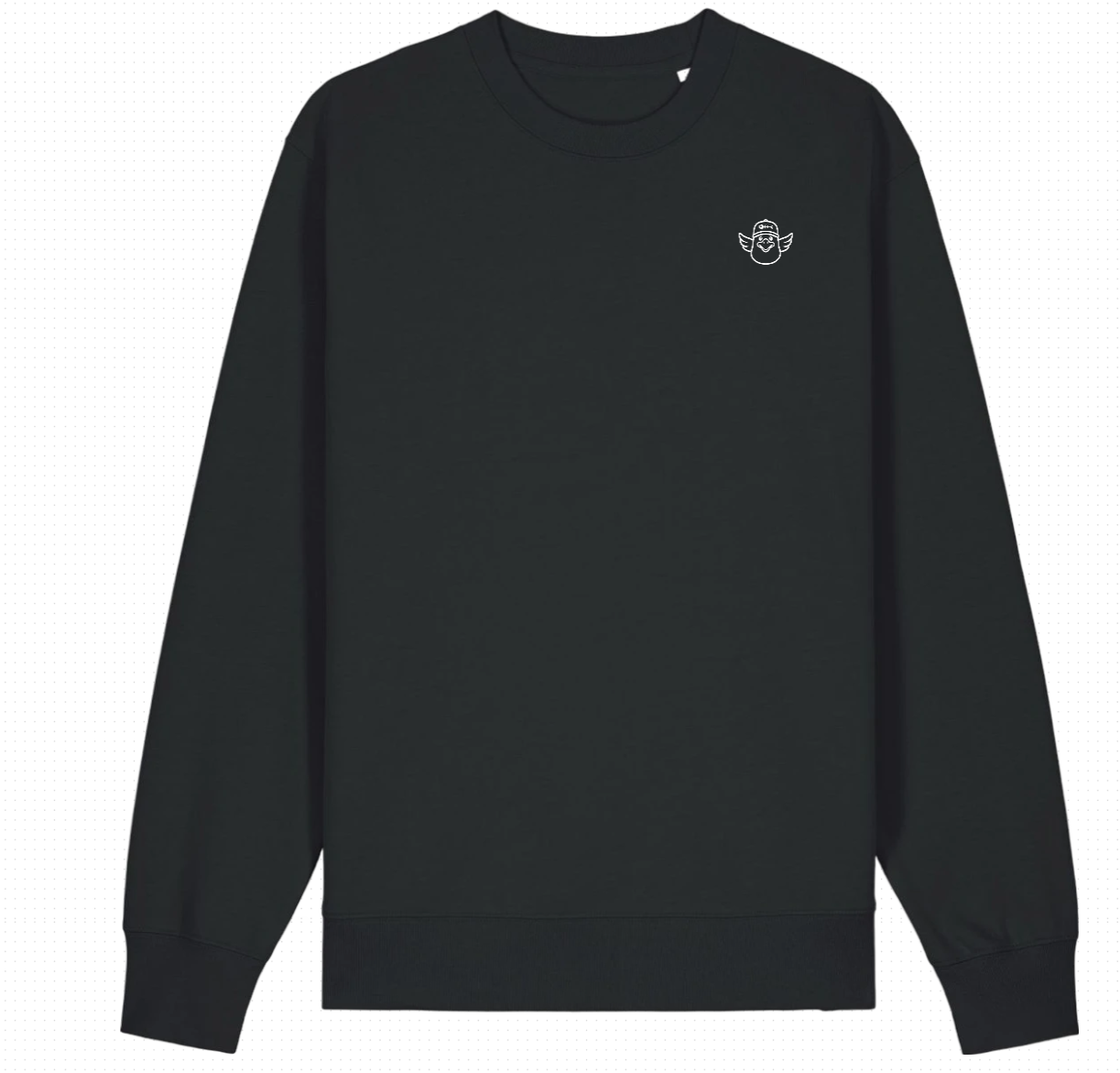 Pull col rond noir logo blanc.png