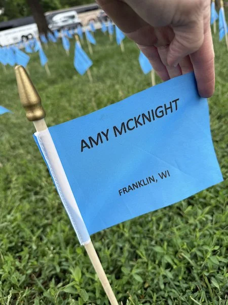 A Sea of Blue: The Meaning and Making of the I AM ALS Flag Display