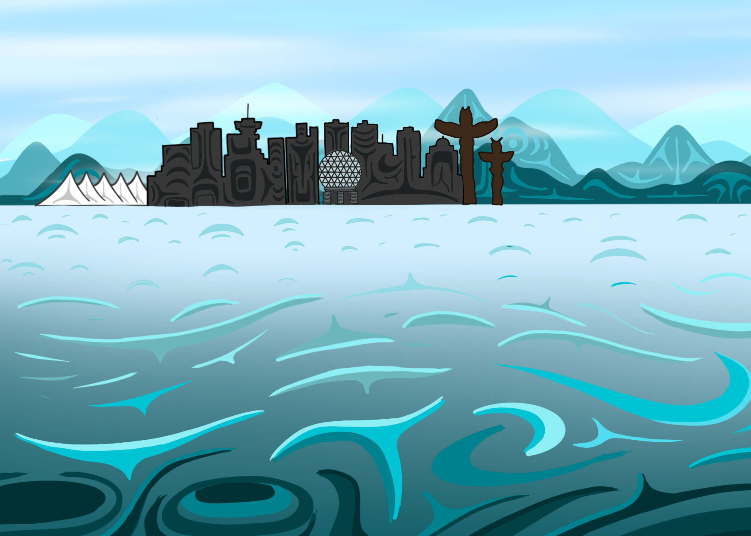 Vancouver From The Sea