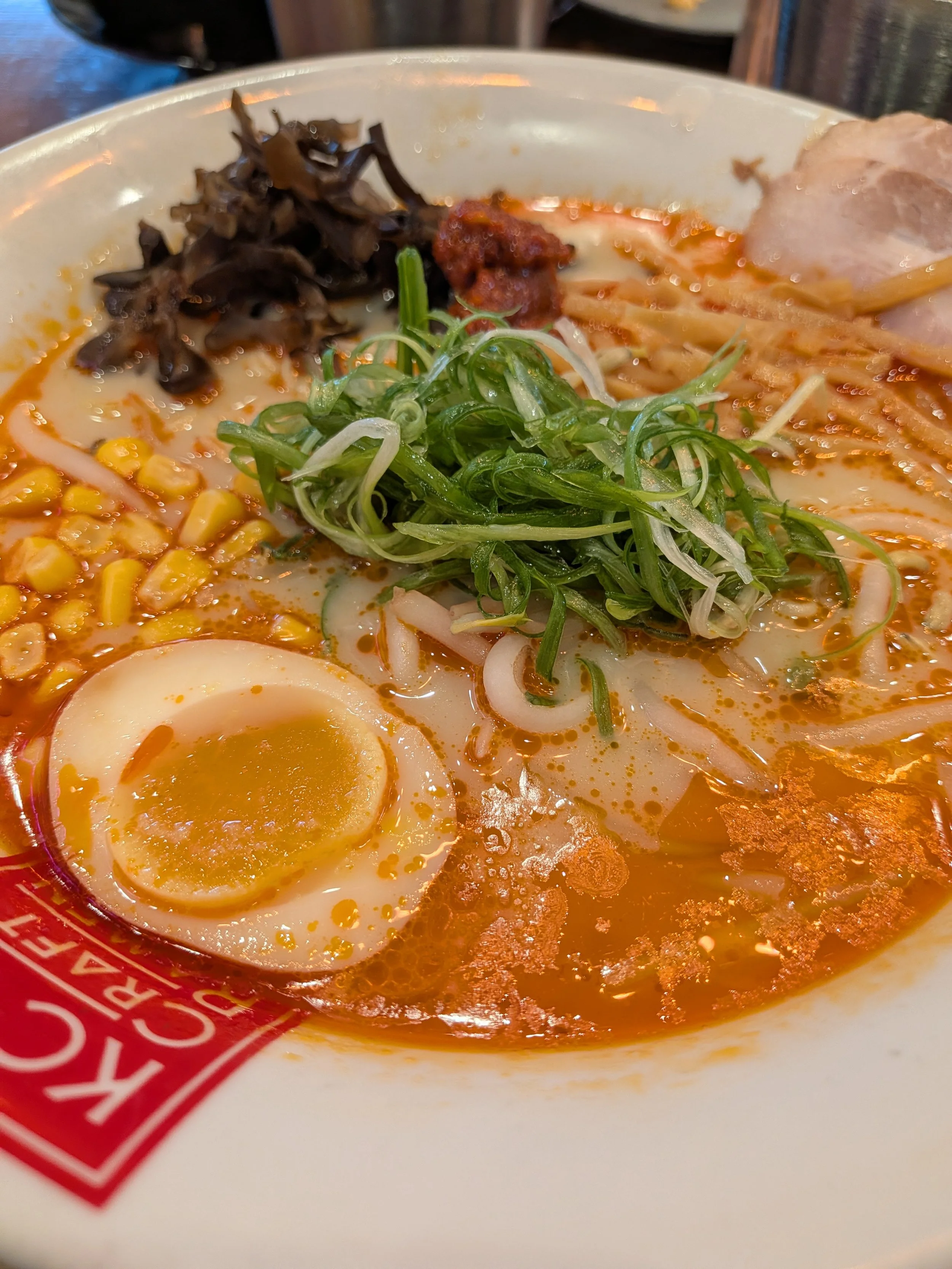 Ramen bowl from KC Craft Ramen in Overland Park, KS