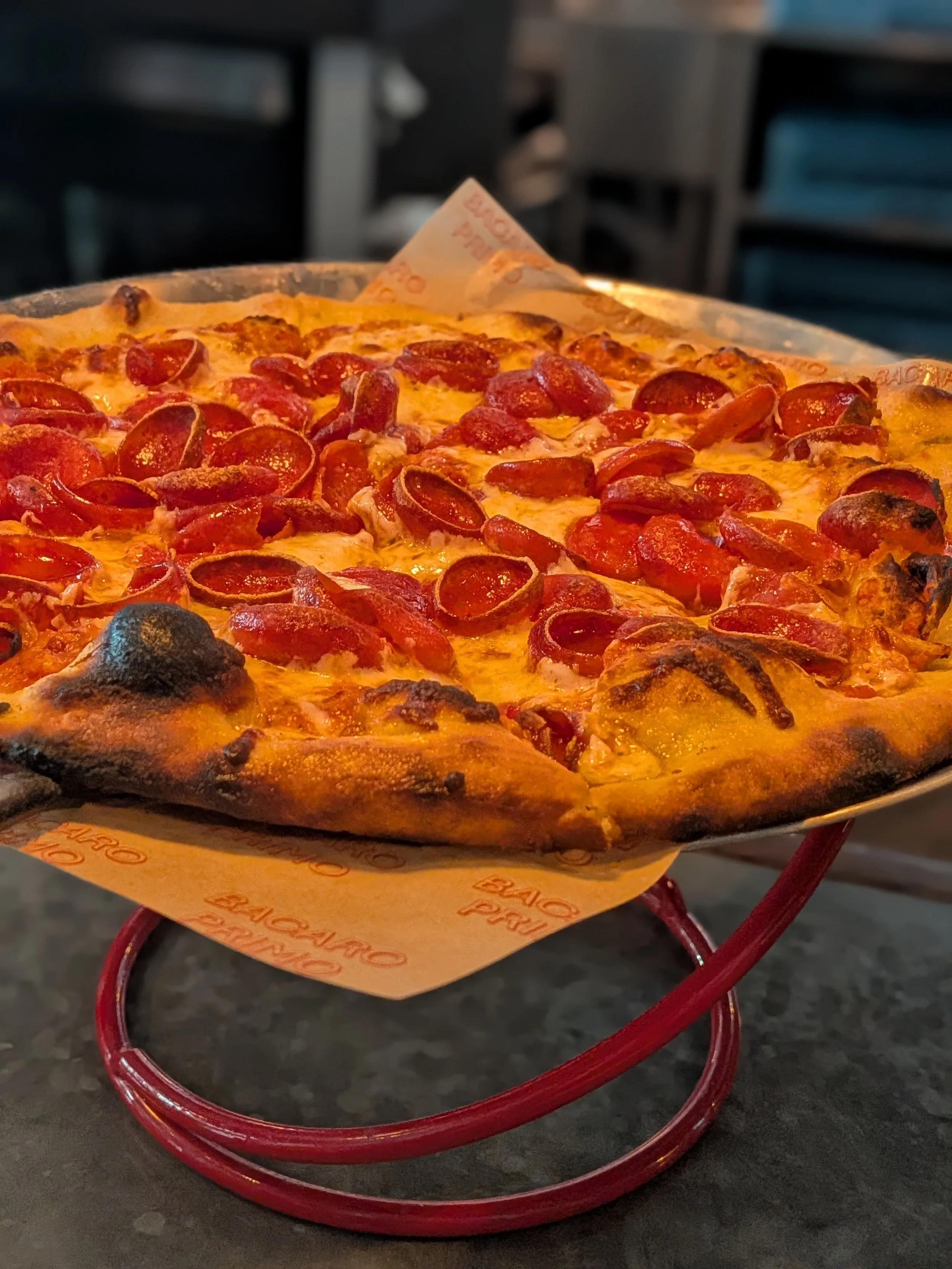 Pepperoni pizza at Bacaro Primo in Kansas City