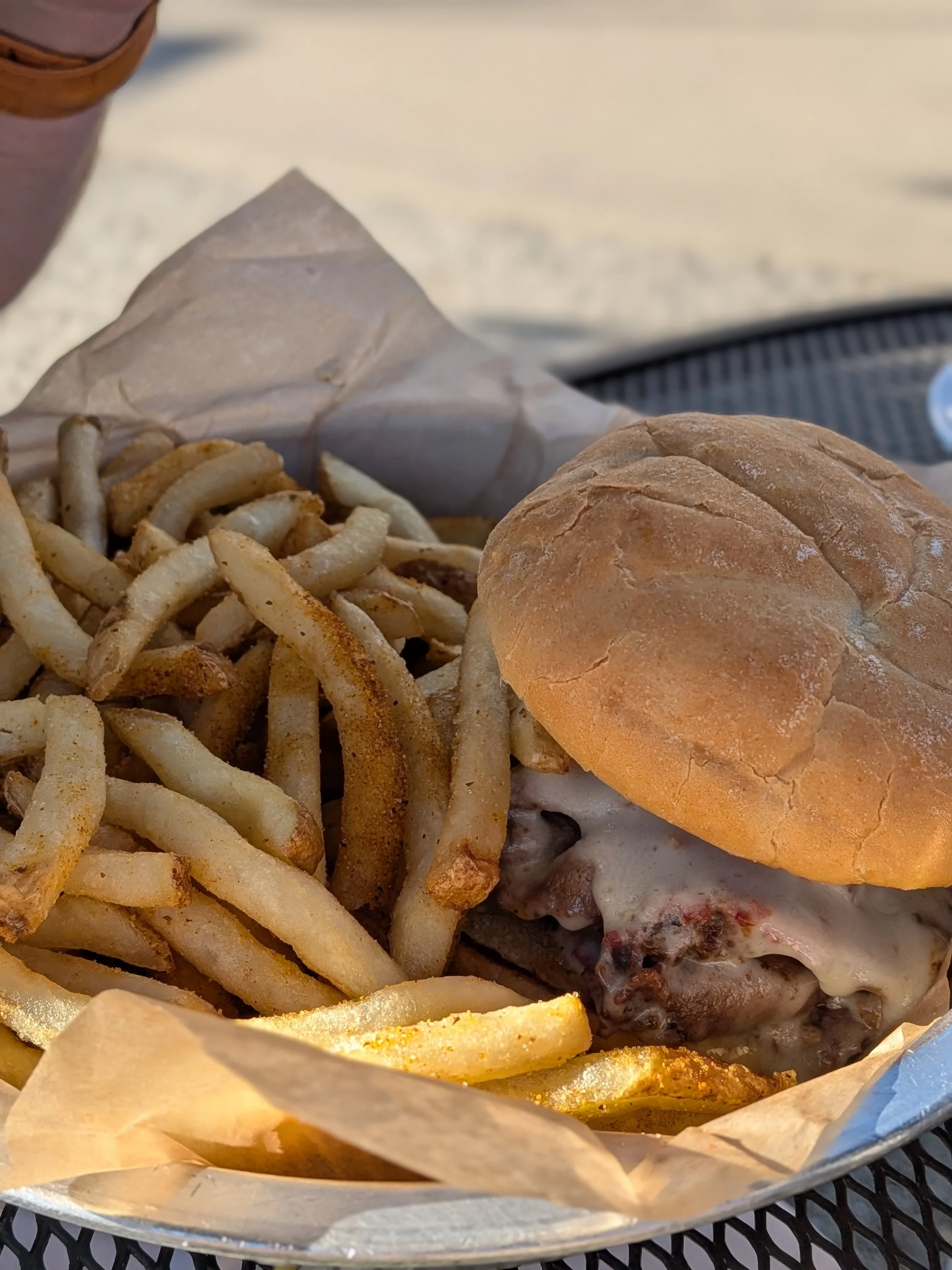 A Z-Man Sandwich and fries from Joe's KC in Kansas City