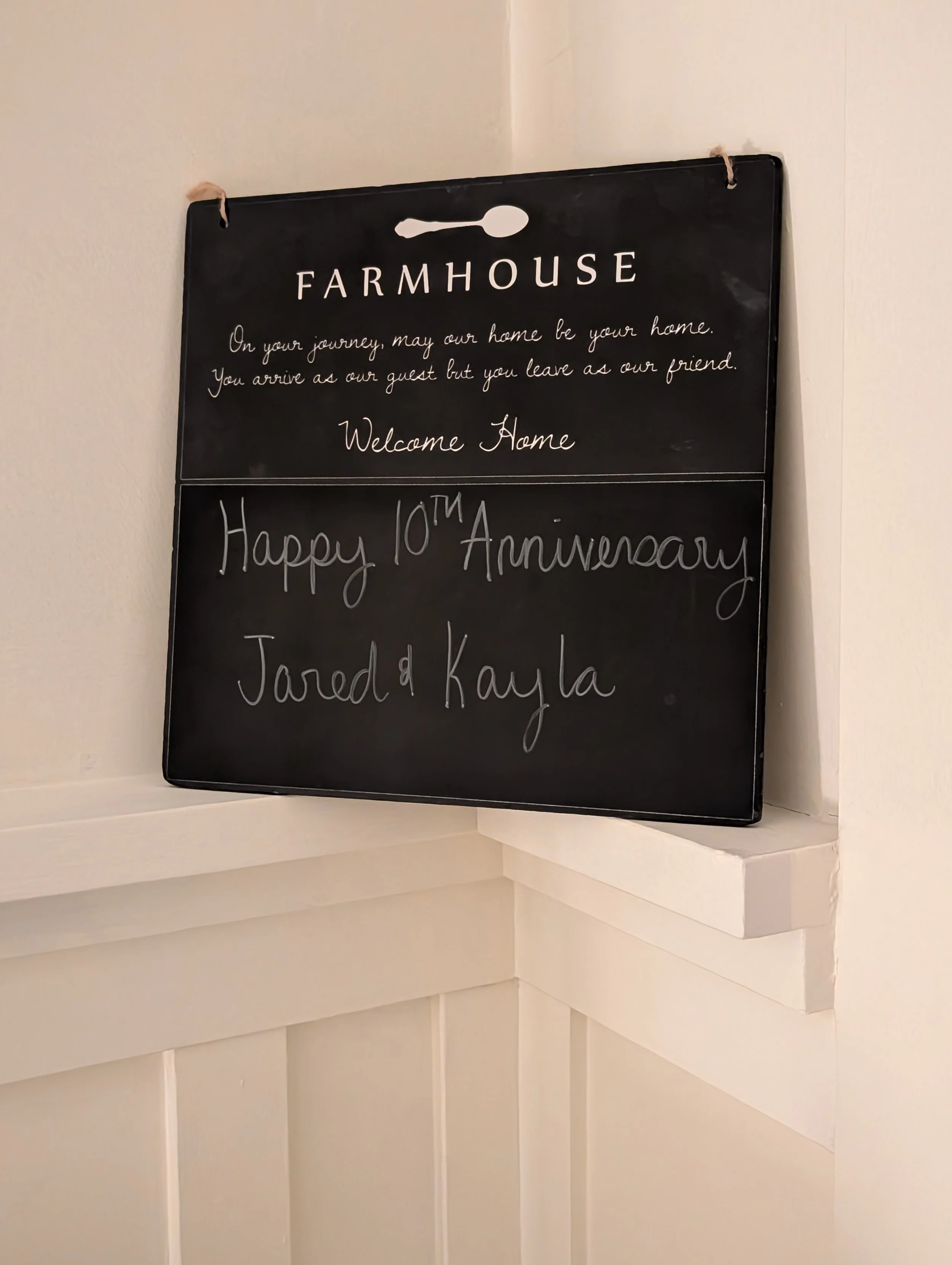 A welcome sign at Farmhouse Inn in Forestville, CA