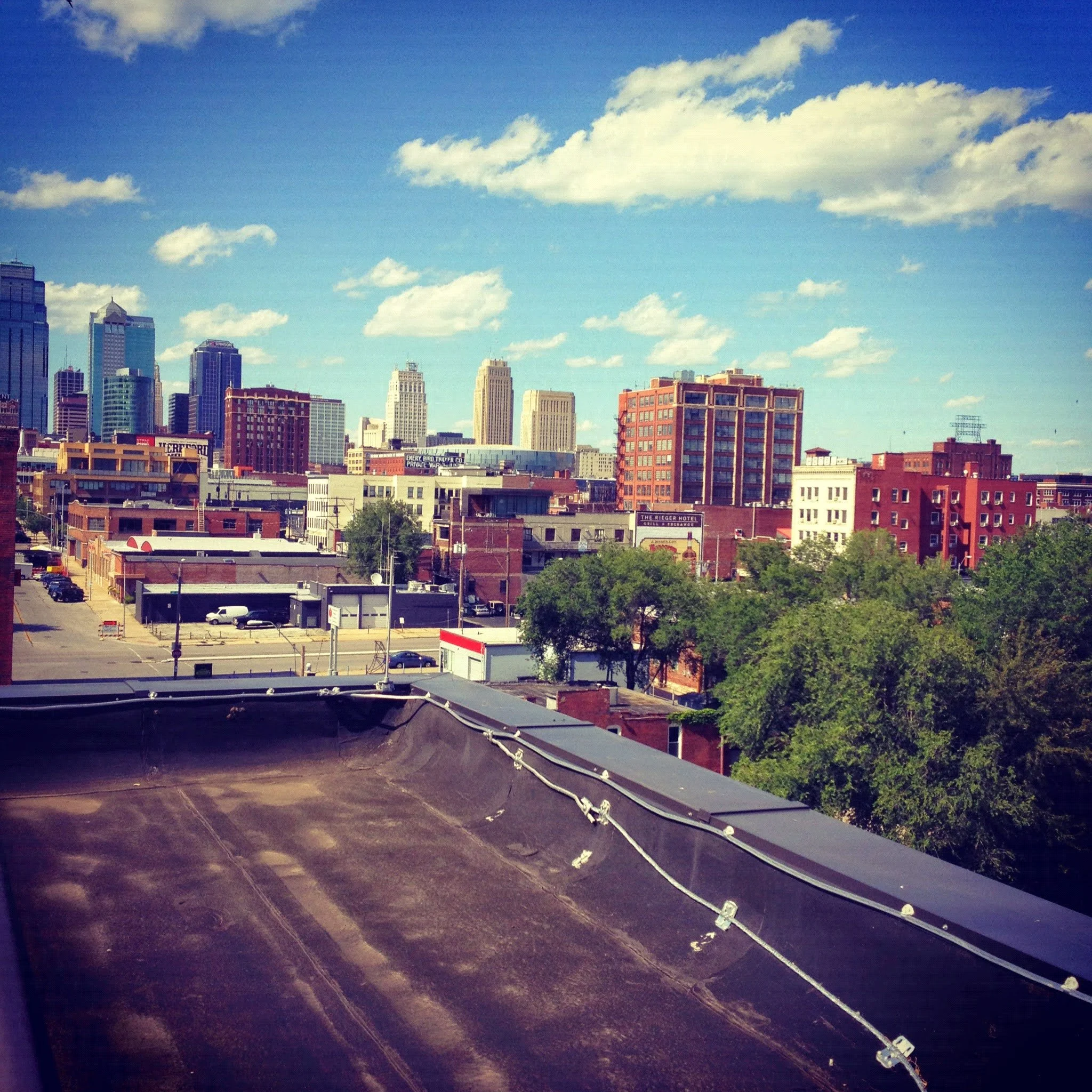 Downtown Kansas City as seen from the Crossroads