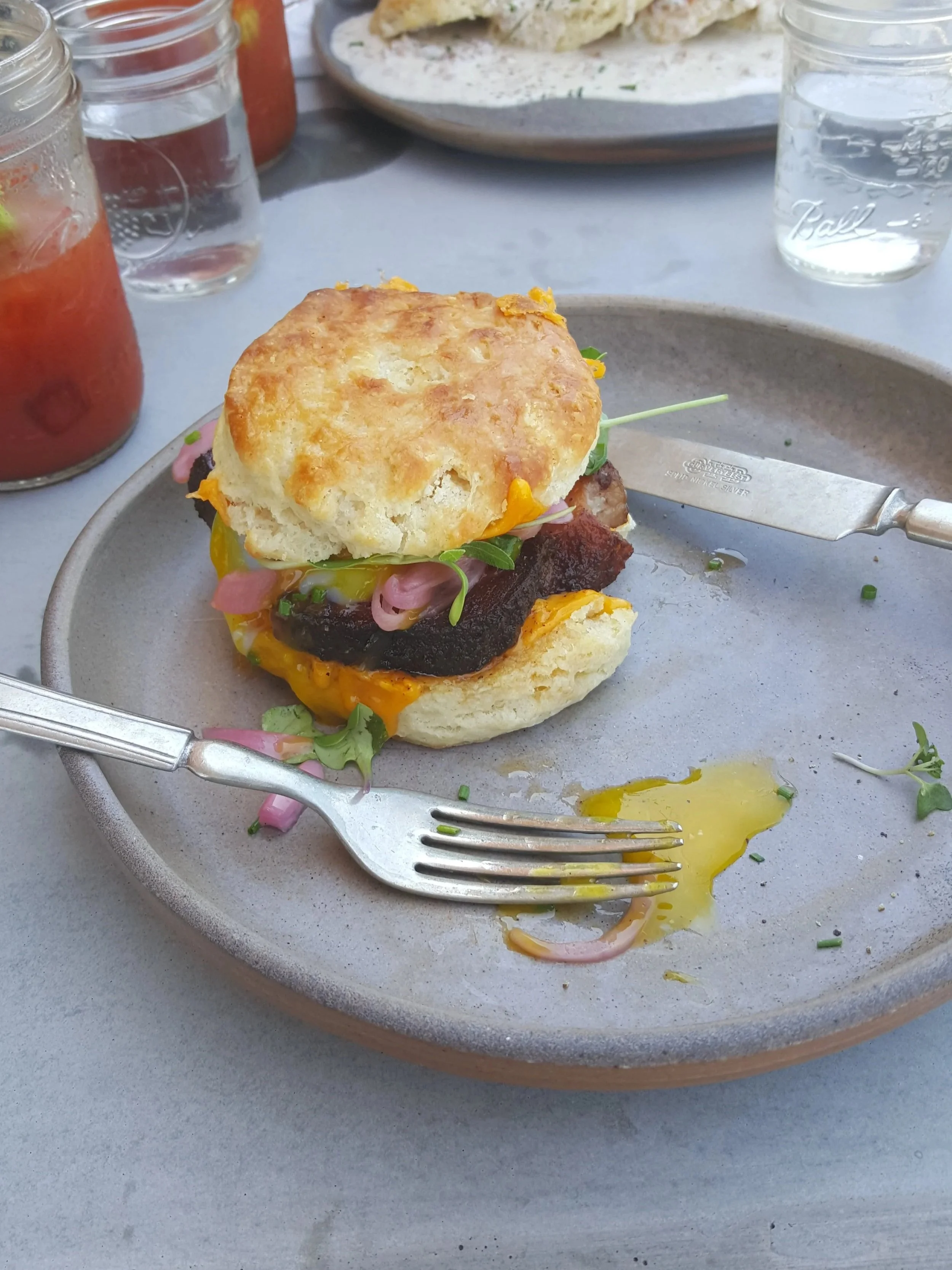 Biscuit sandwich from Hank Charcuterie (now Fox and Pearl)