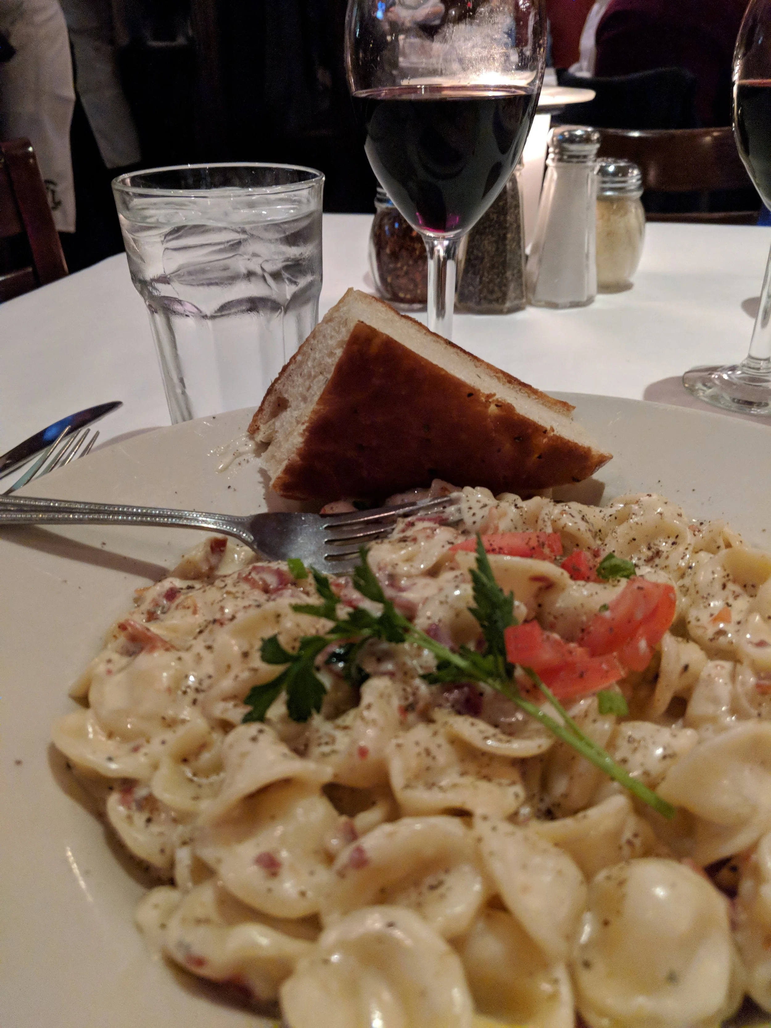 Gorgonzola carbonara from Osteria Il Centro in Kansas City