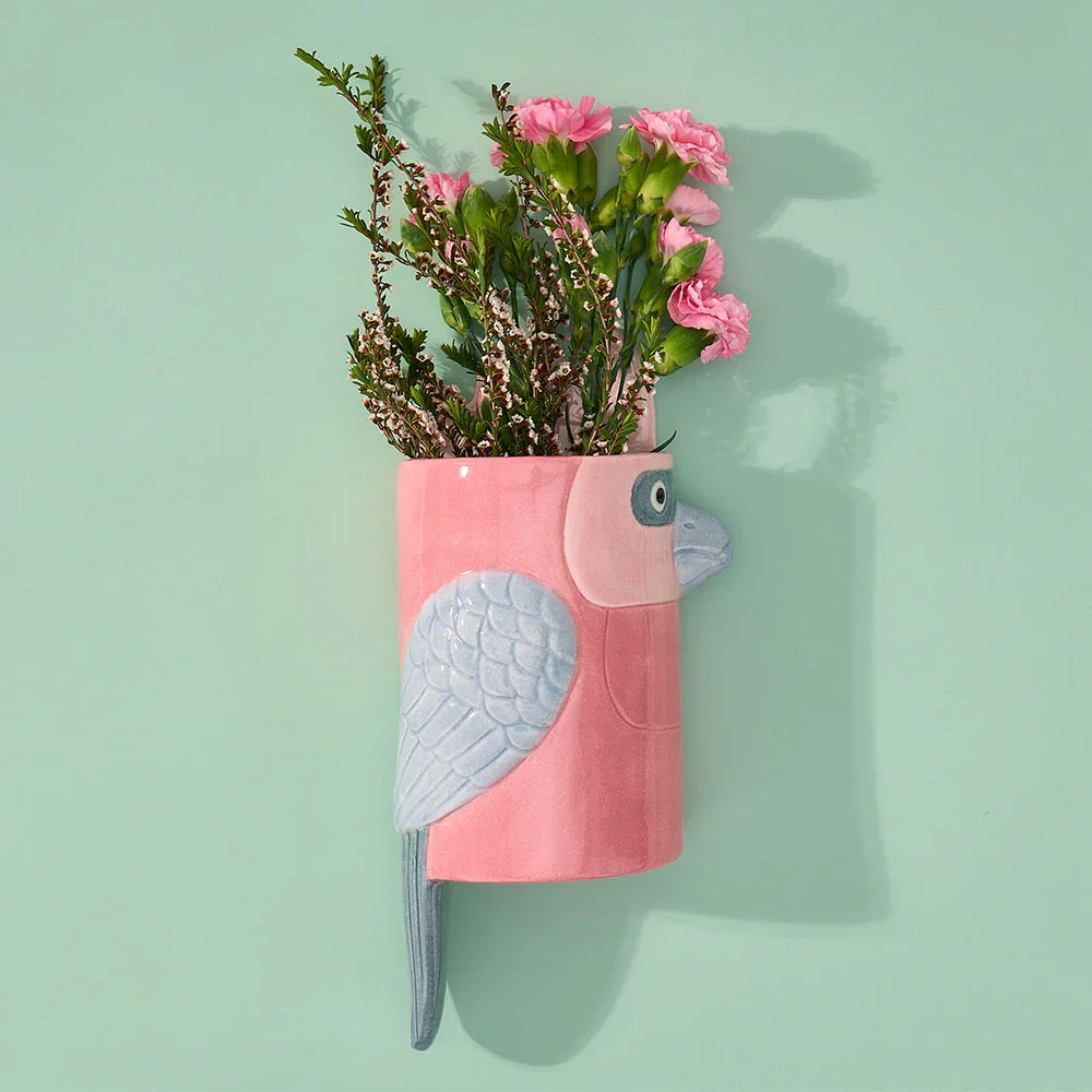 Wall Vase - Pink Galah