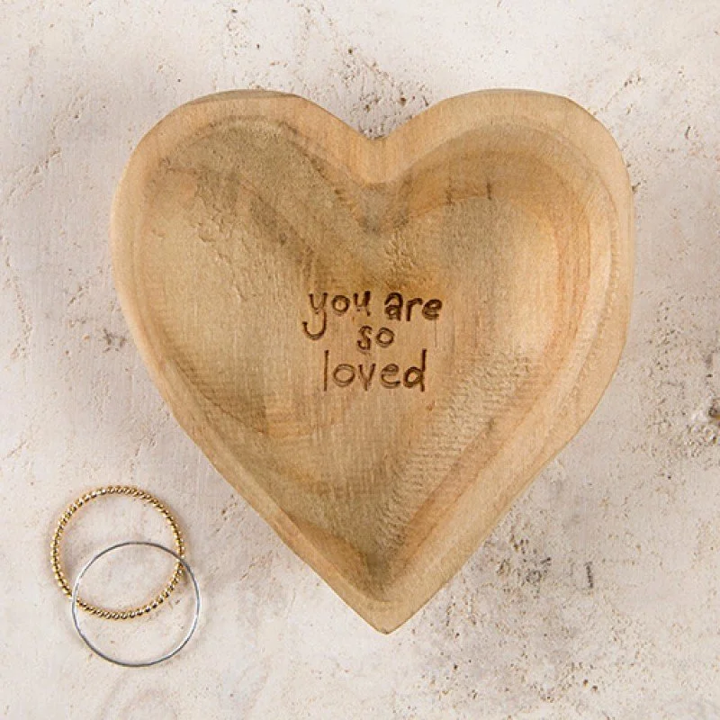 Wooden Heart Dish - You are so Loved