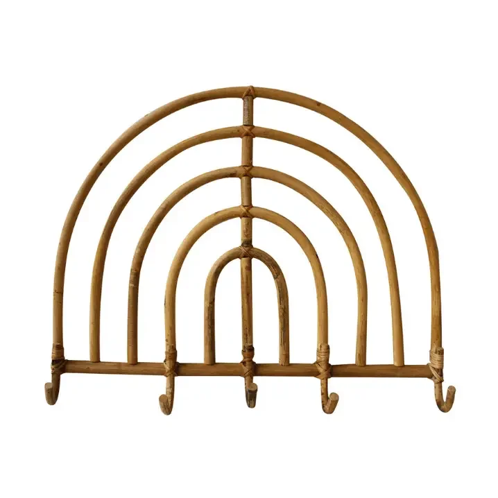 Arched Rattan Wall Hooks