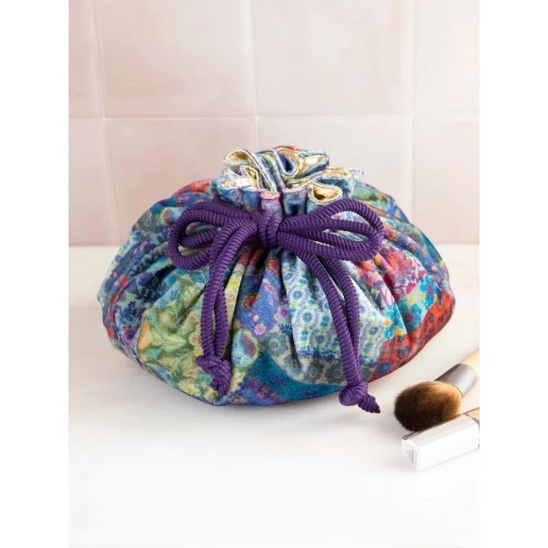 Drawstring Velvet Pouch - Mandala