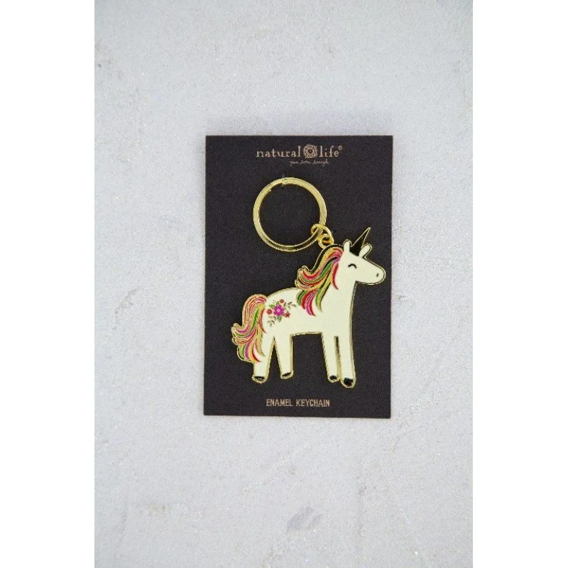 Keyring Enamel - Unicorn