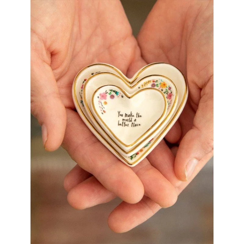 Nesting Heart Trinket Dishes