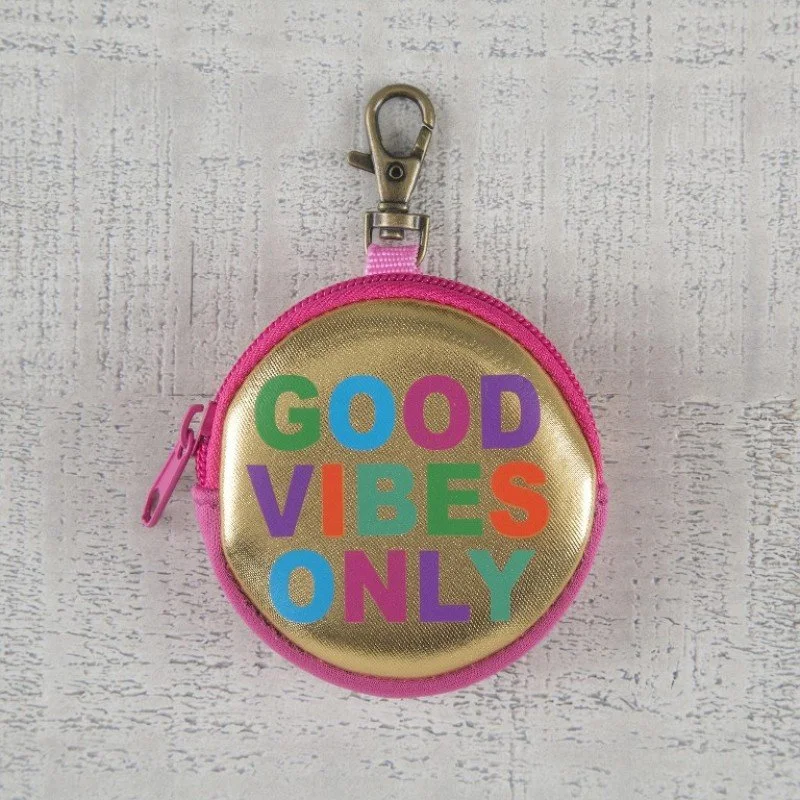 Key Ring Pouch - Good Vibes only