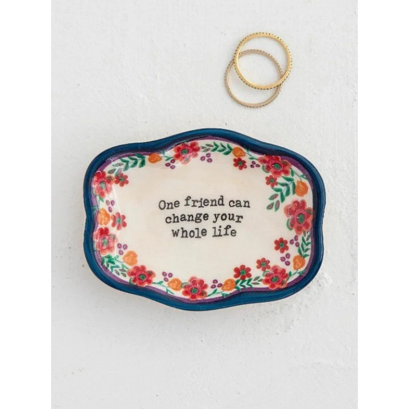 Artisan Trinket Dish - One Friend