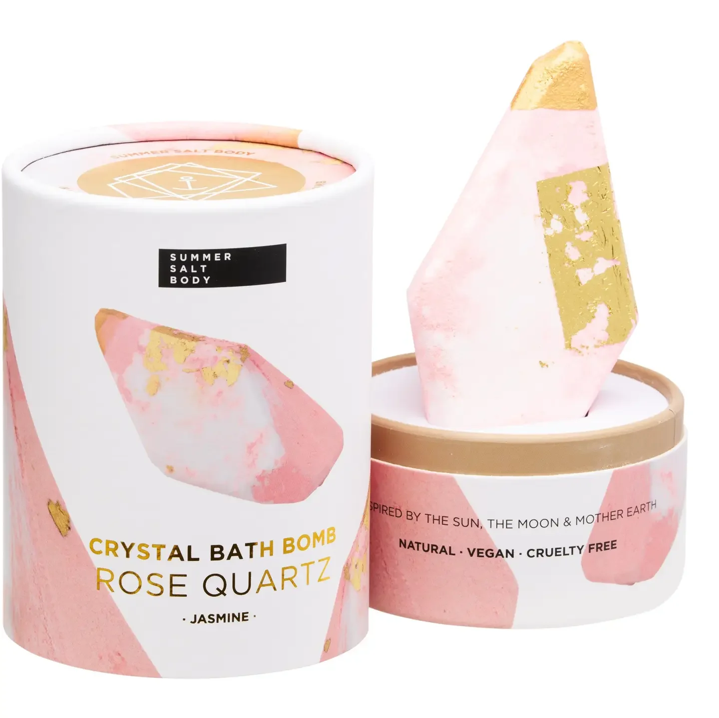 Crystal Bath Bomb - Rose Quartz - Jasmine