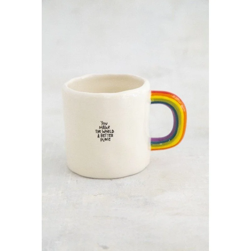 Rainbow Mug - You make the World