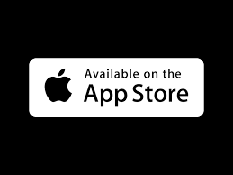 Apple App Store badge on a black background
