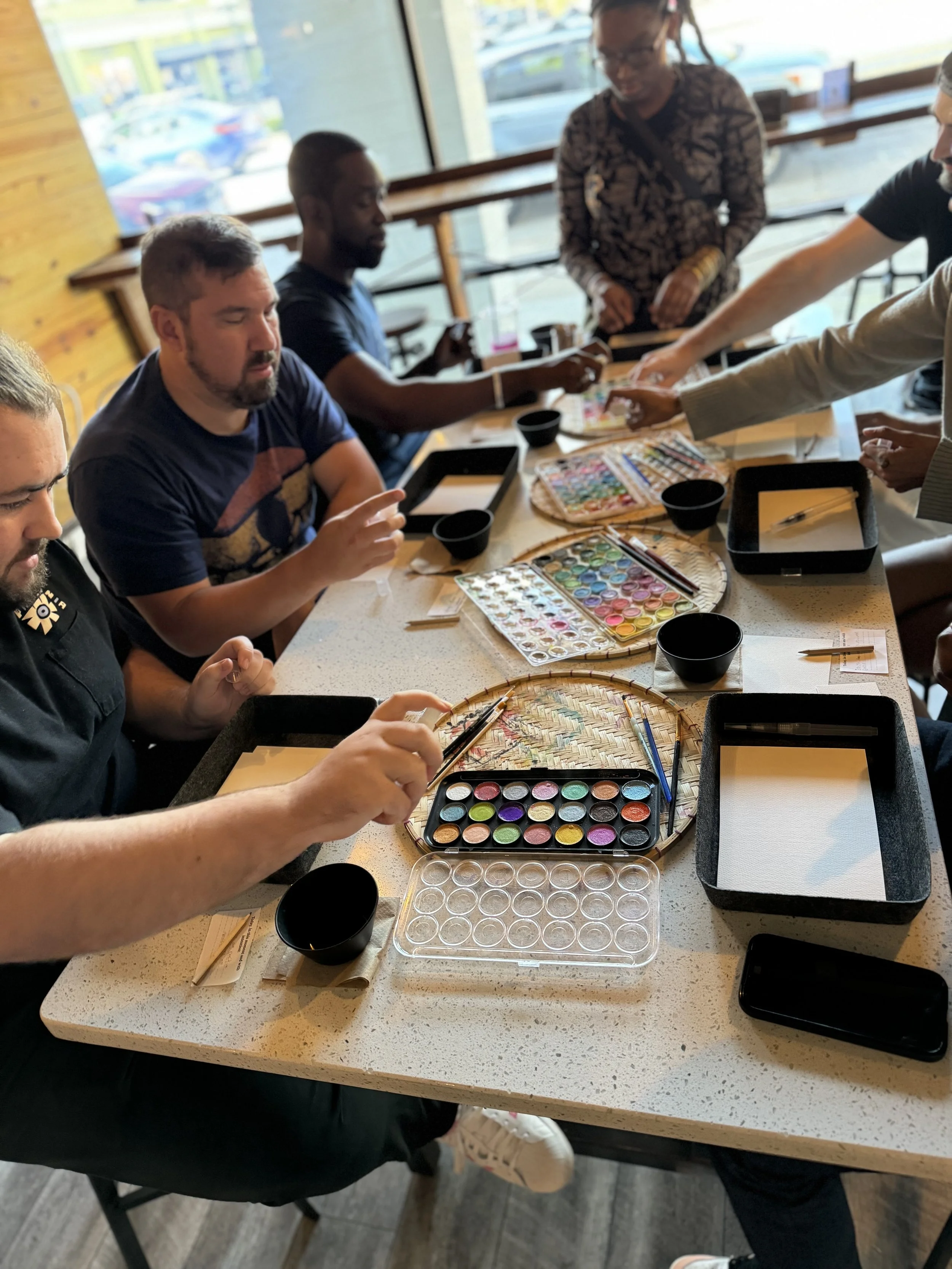 workshop, main dining room, crafts