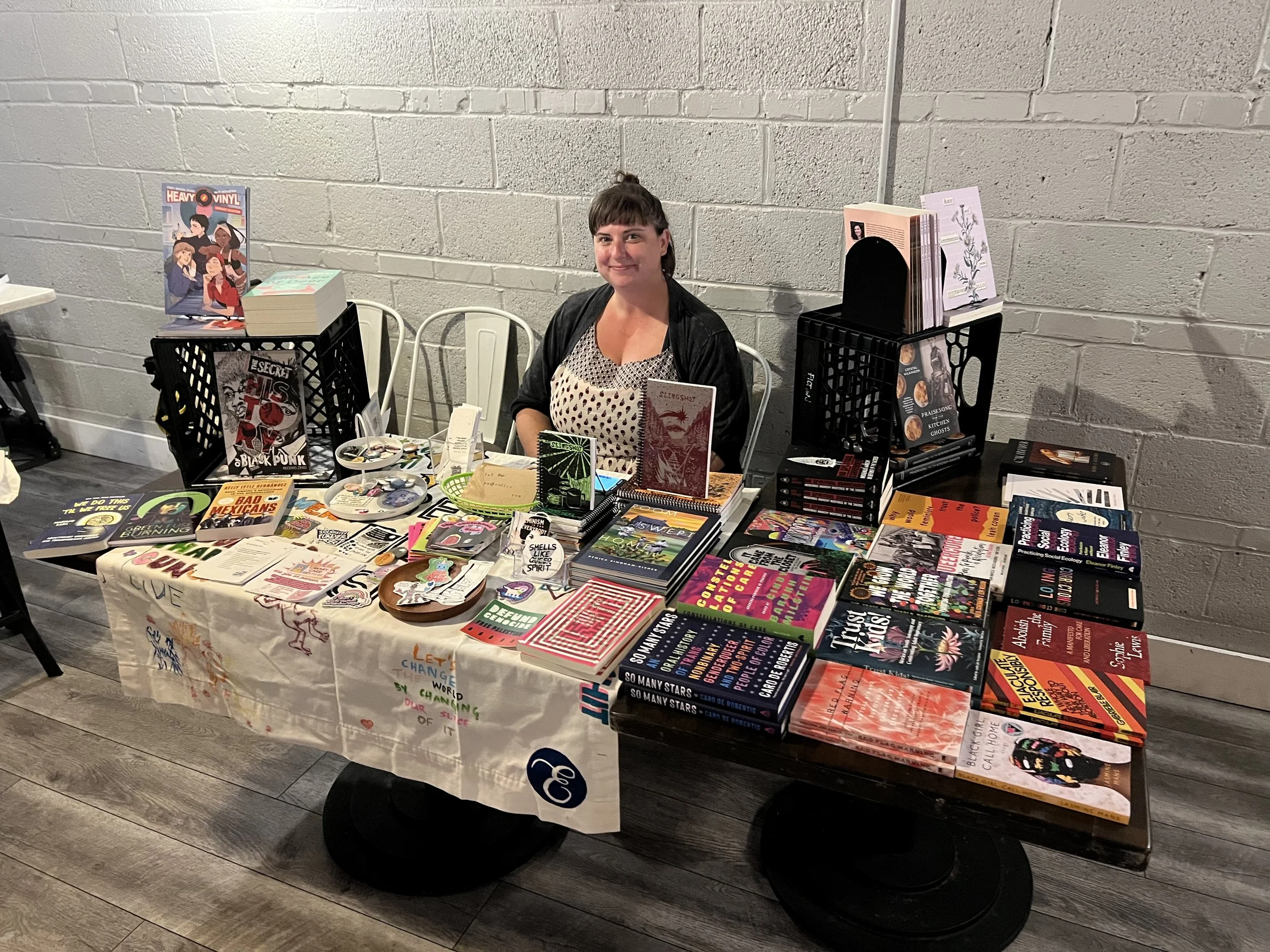 boozy book fair, eleanor's, vendors, public event, main dining room