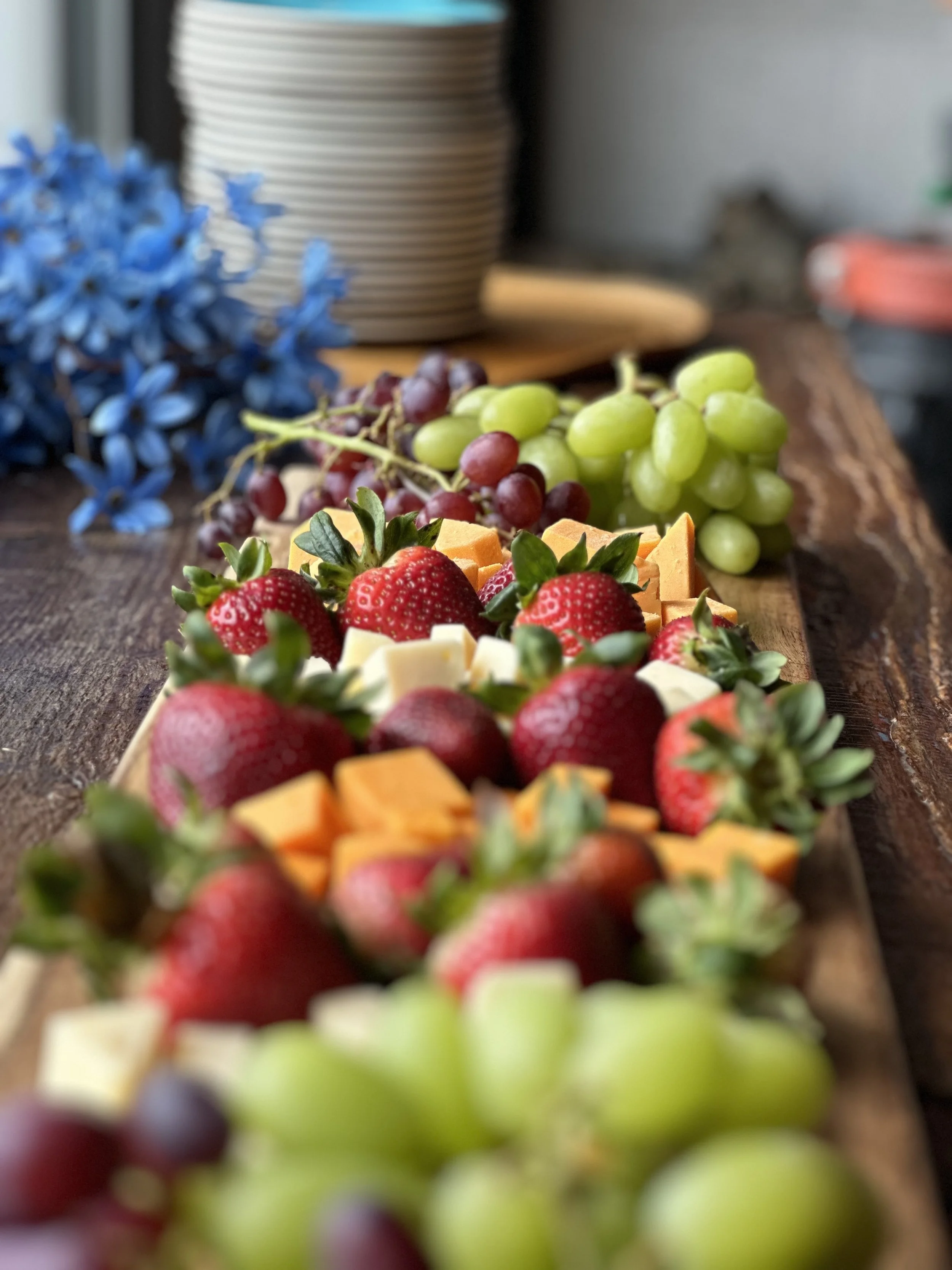 fruit board, charcuterie board, private event