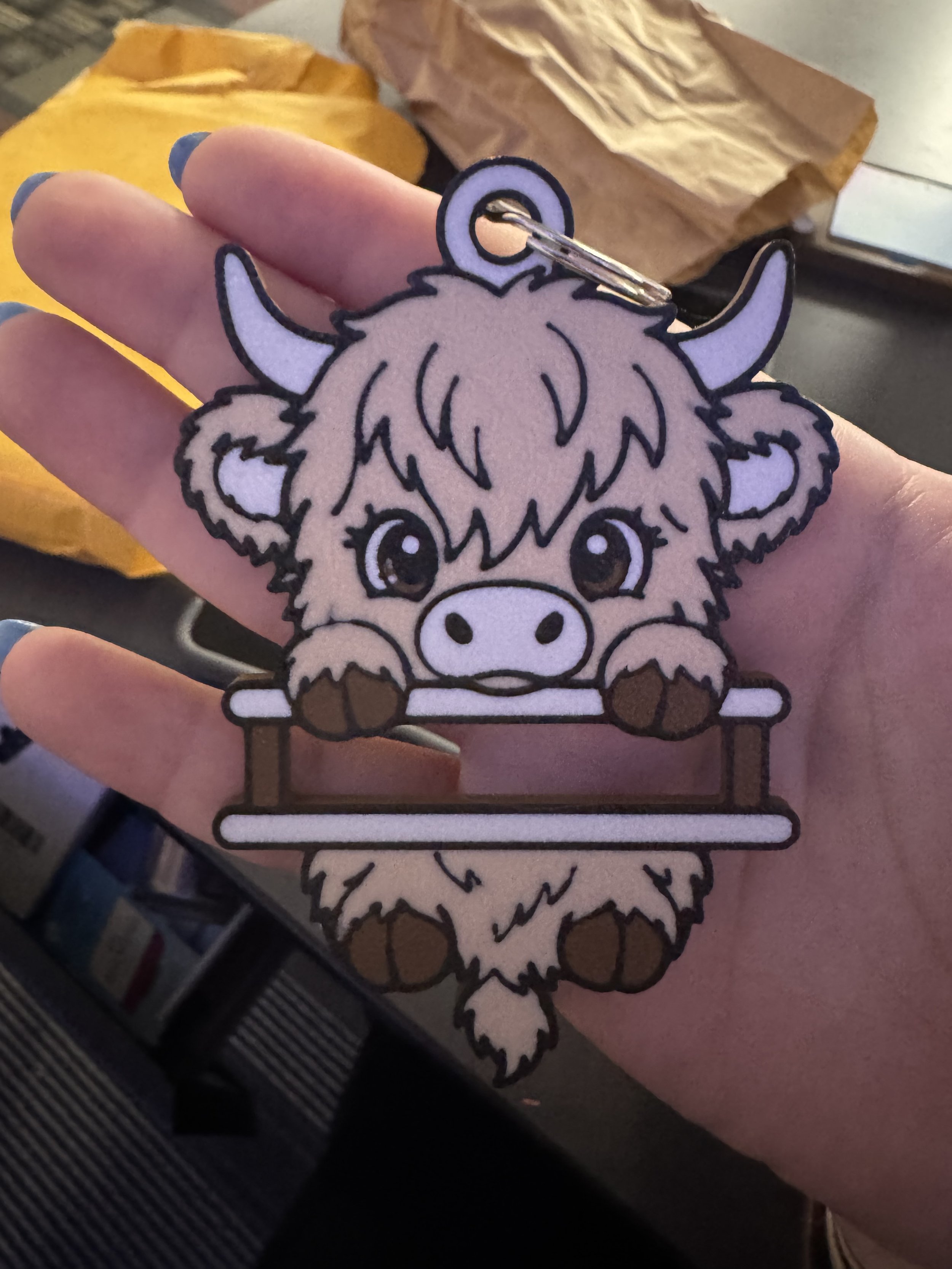 Highland Cow Hair Tie Holder