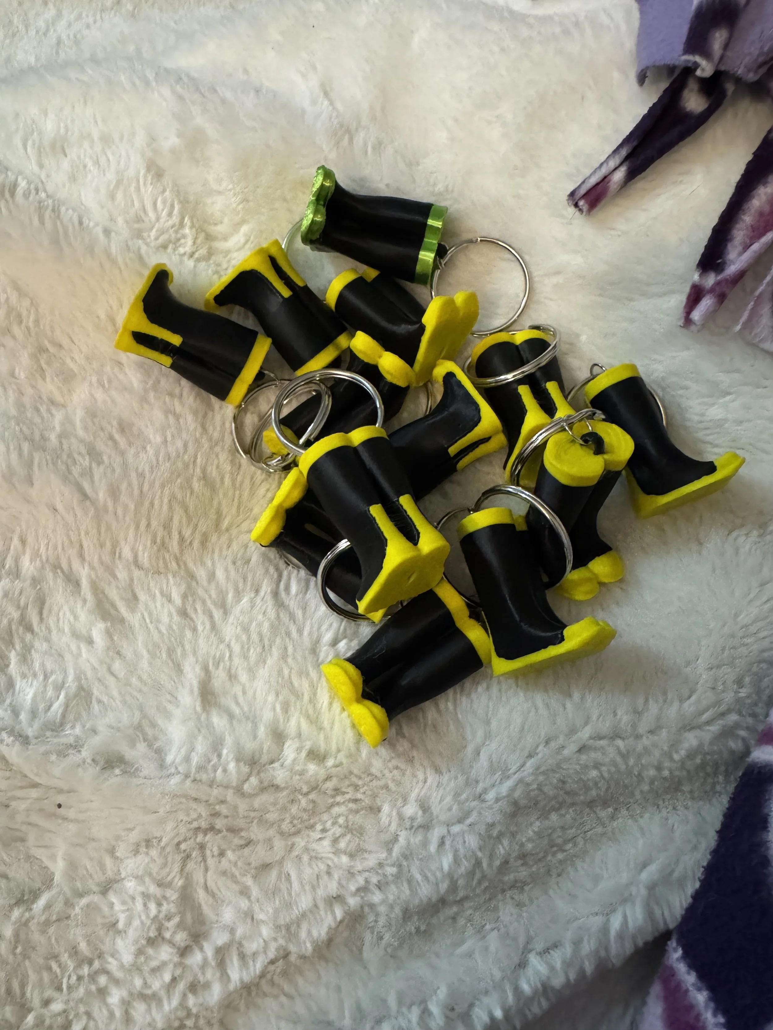 Firefighter Boot Keychain