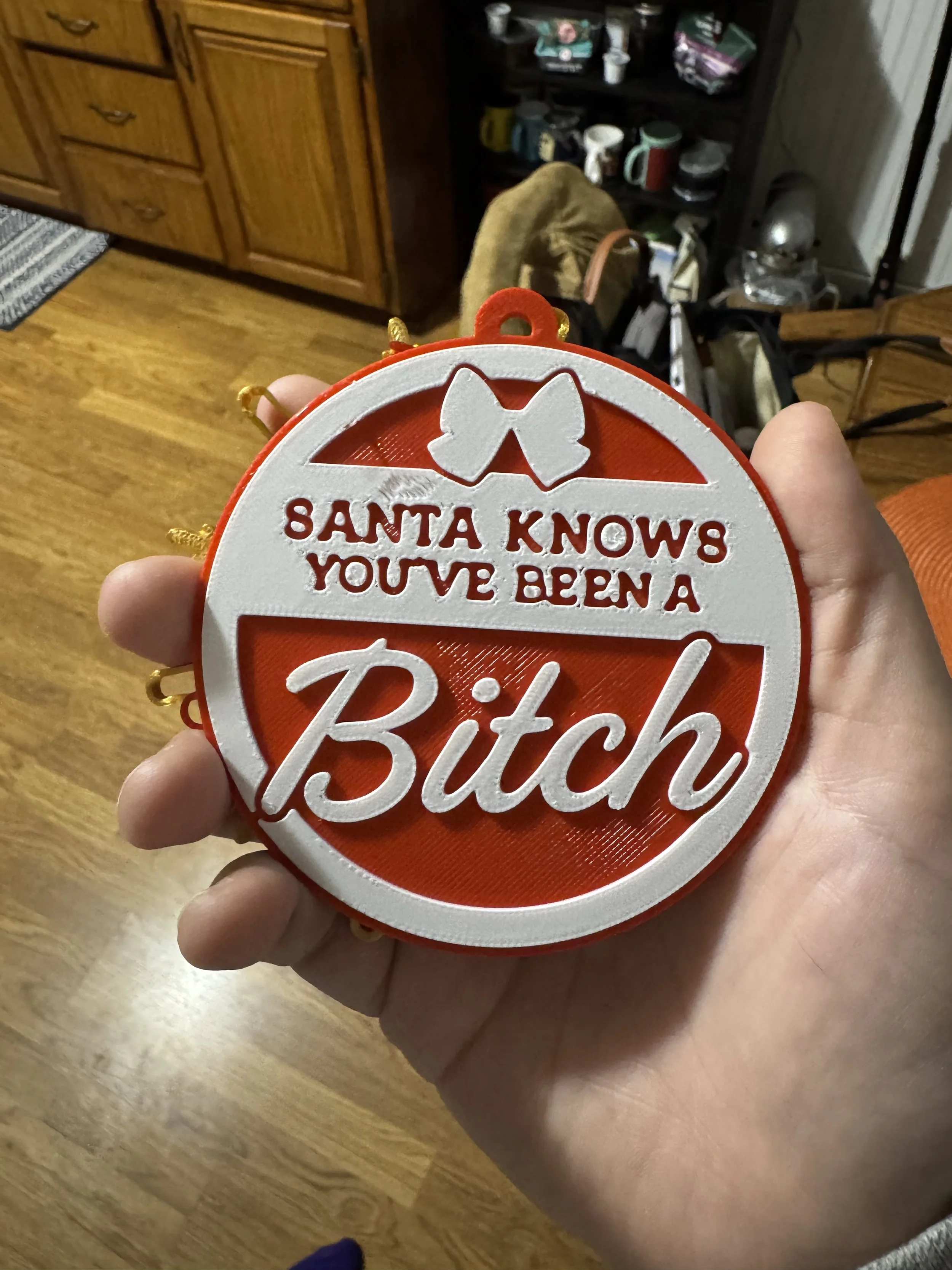 Santa Knows Ornament