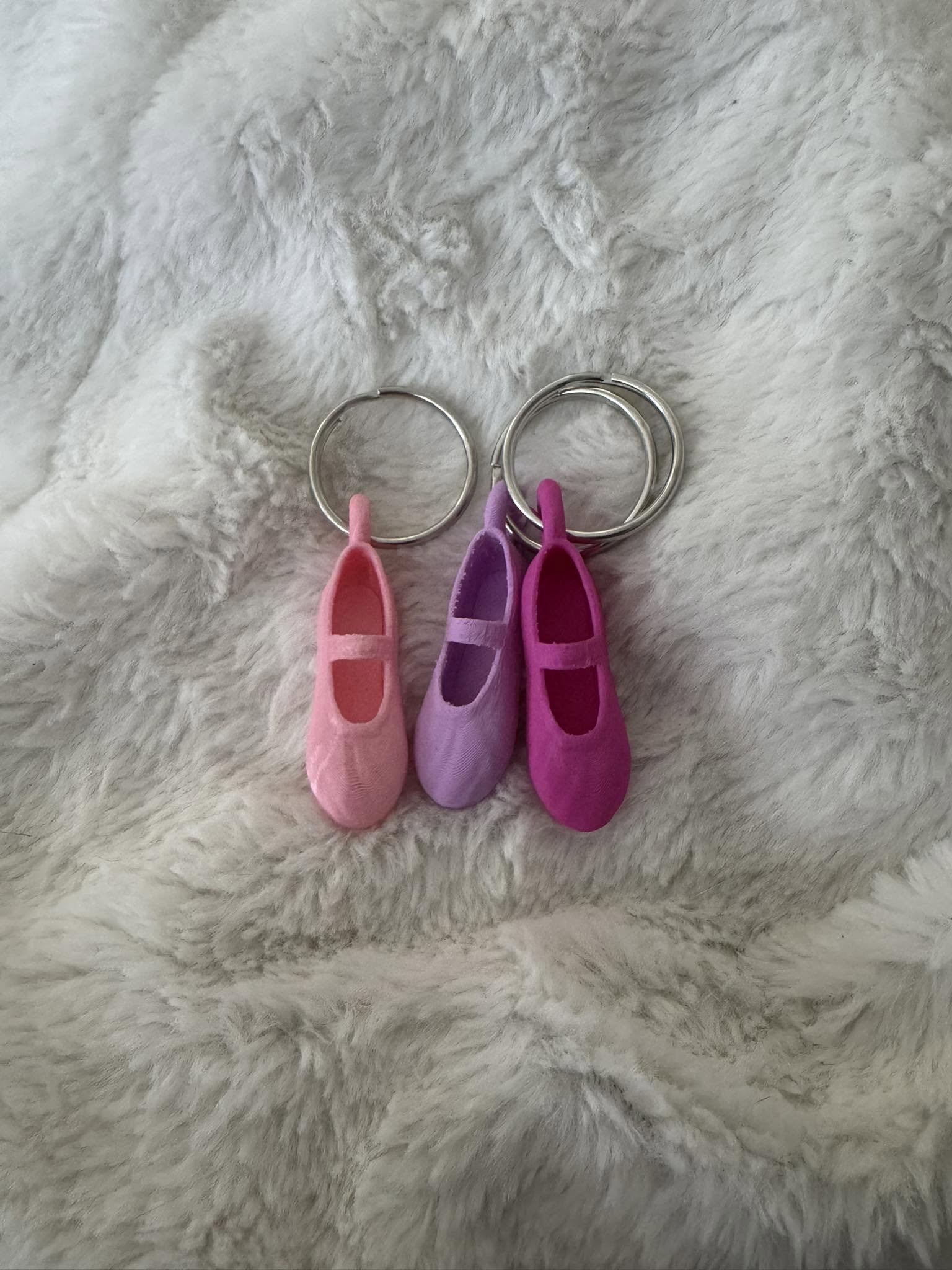 Ballet Slipper Keychains