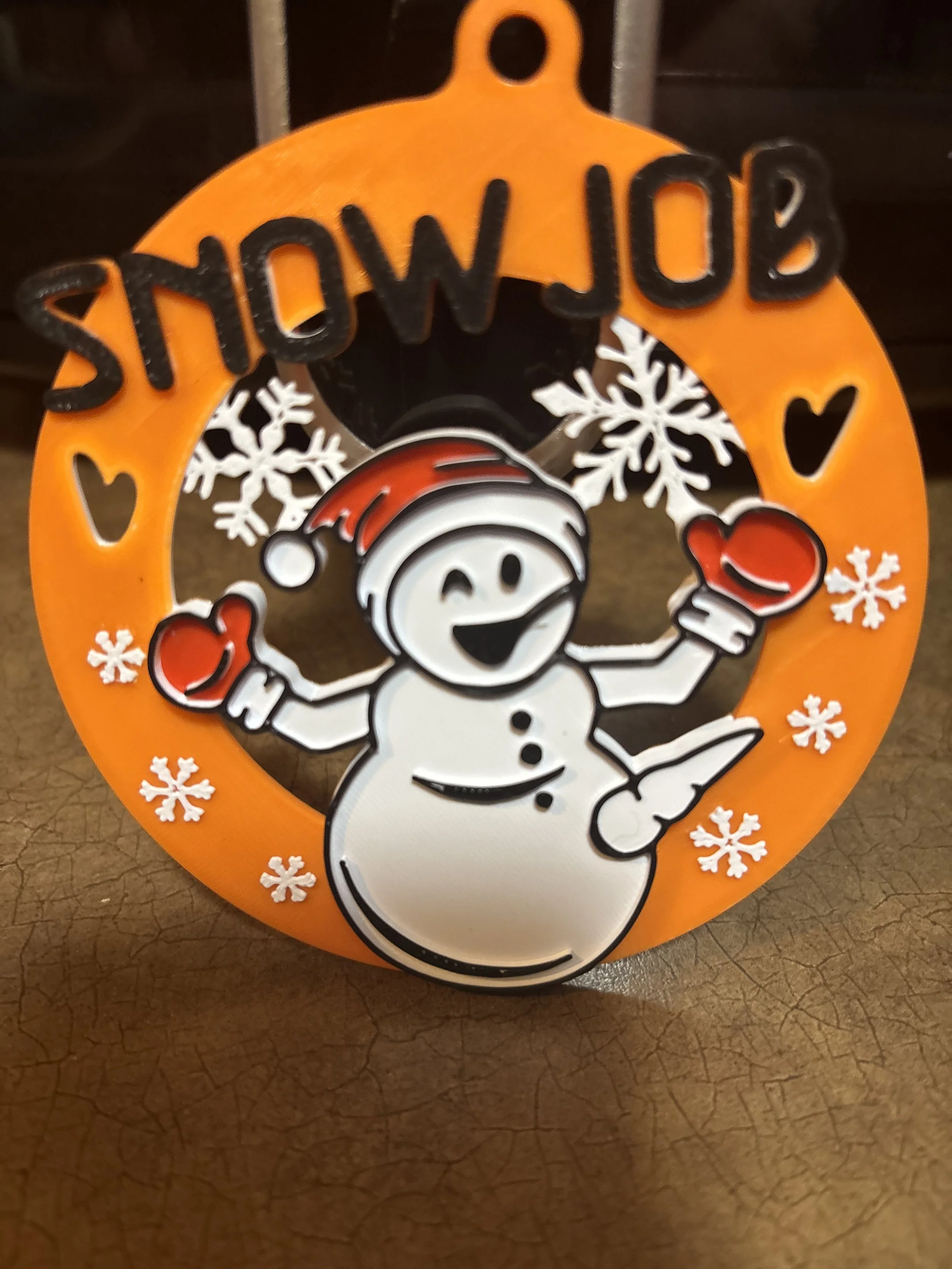 Snow Job Snowman Ornament