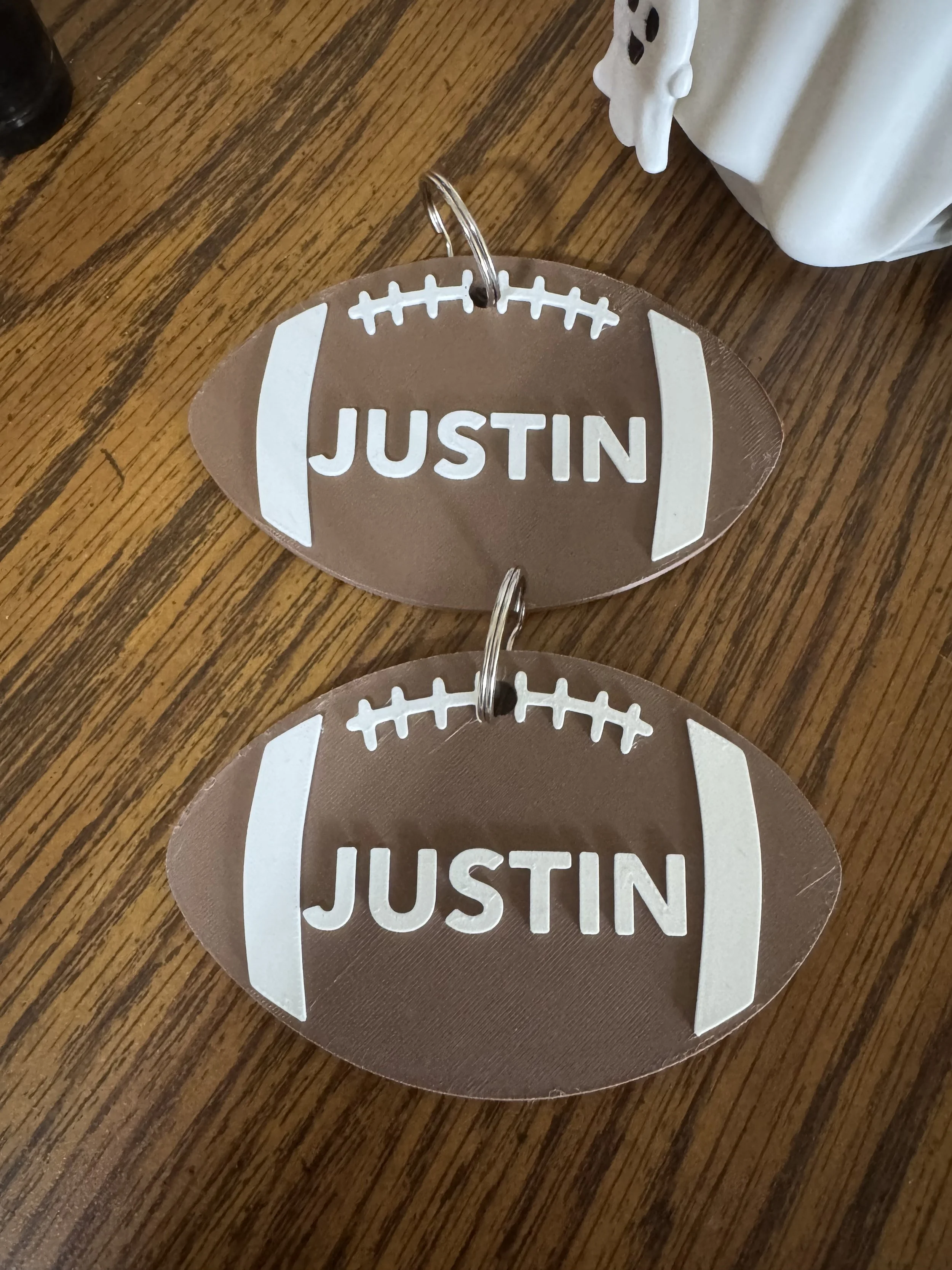 Personalized Football Keychain
