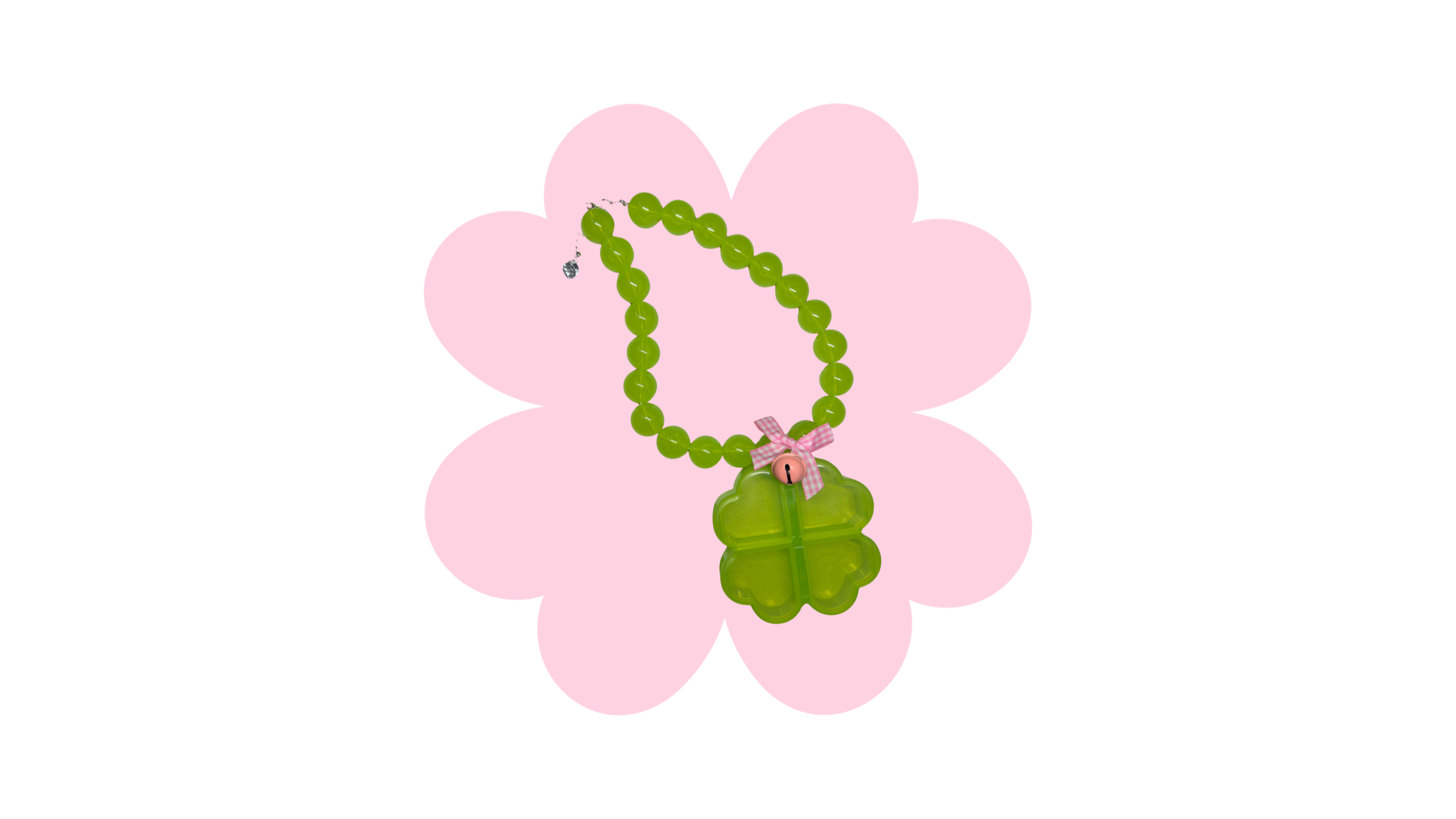 Clover case necklace