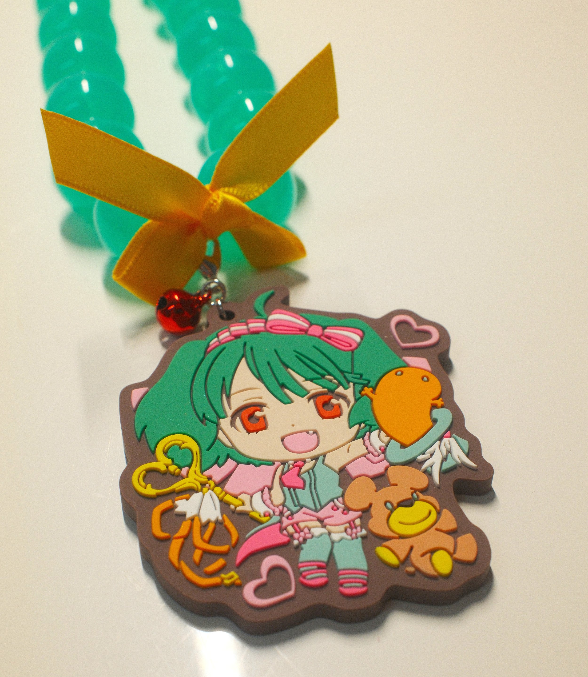 kawaii green hair anime girl