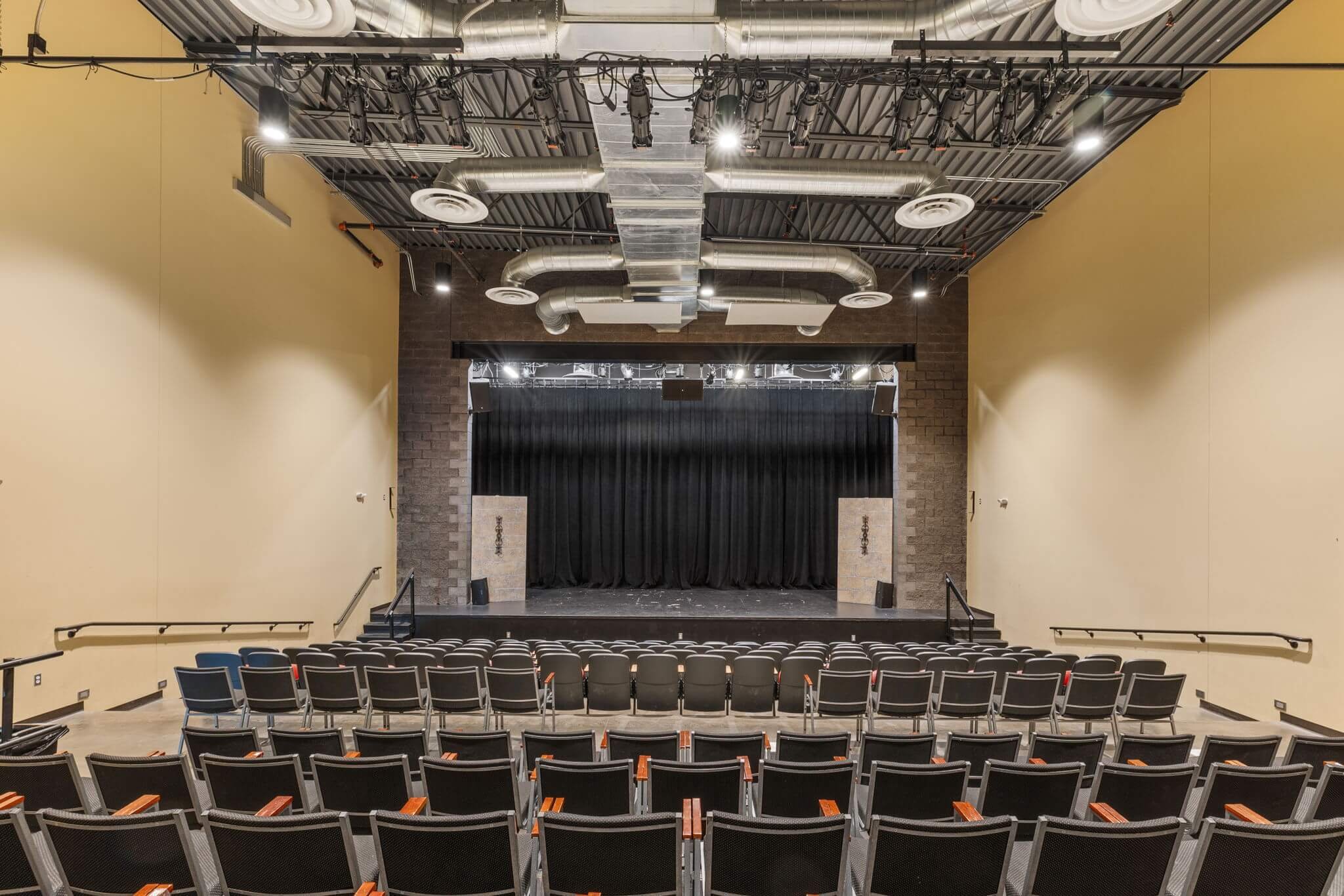 Auditorium with chairs.