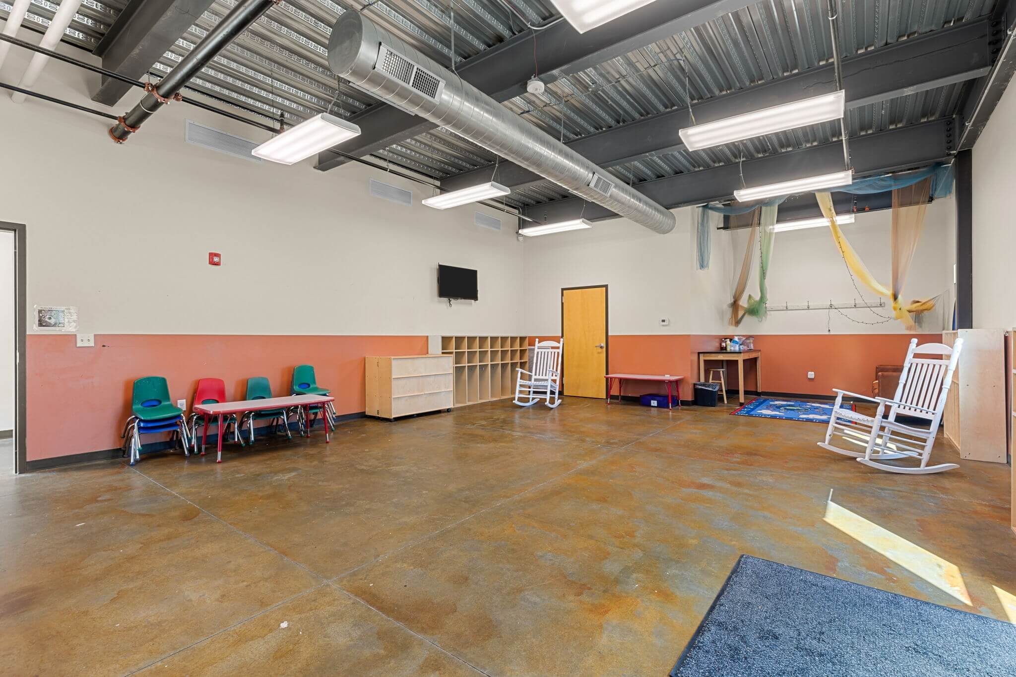 Classroom and workshop space.