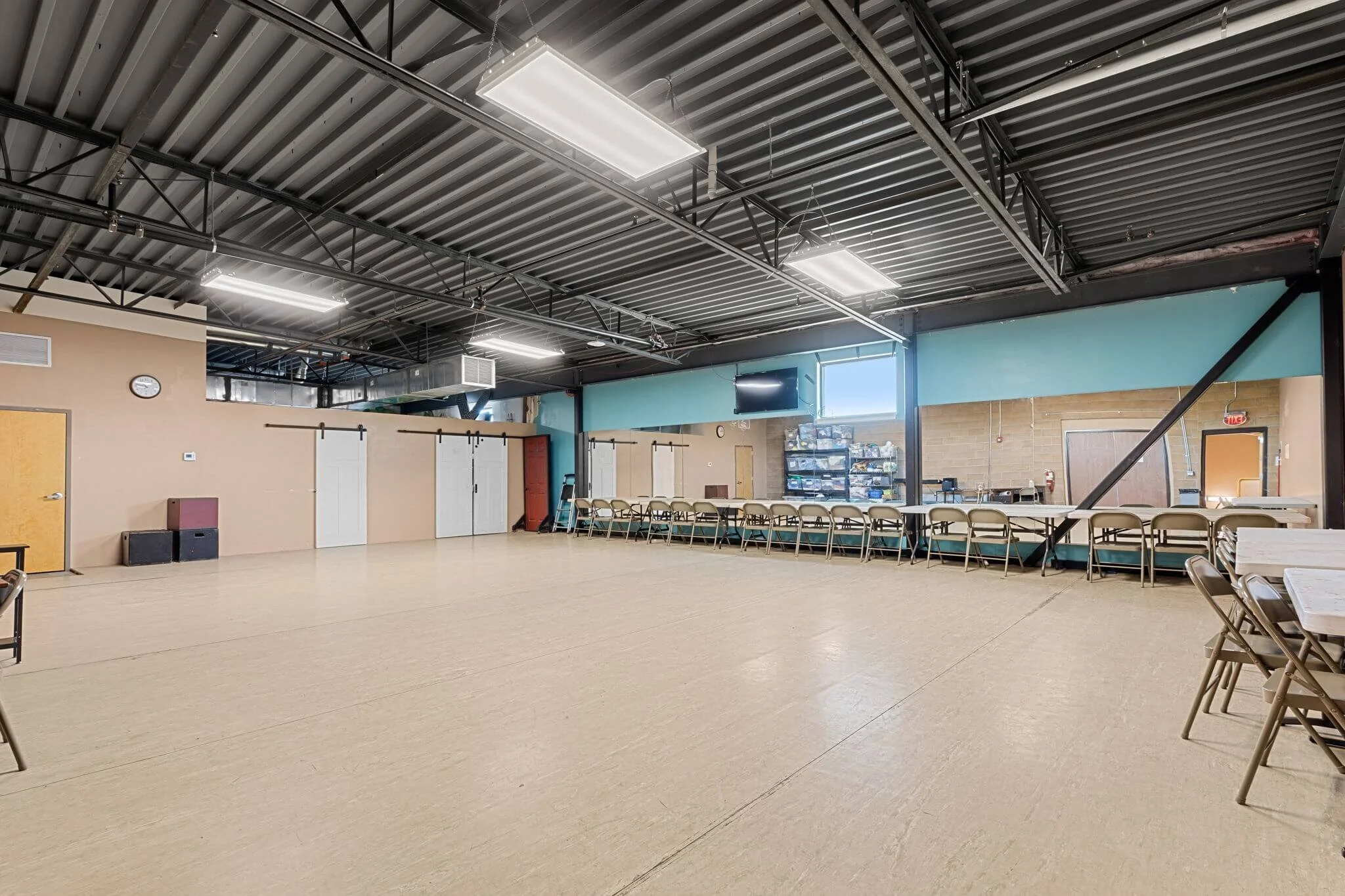 Studio and dance space.