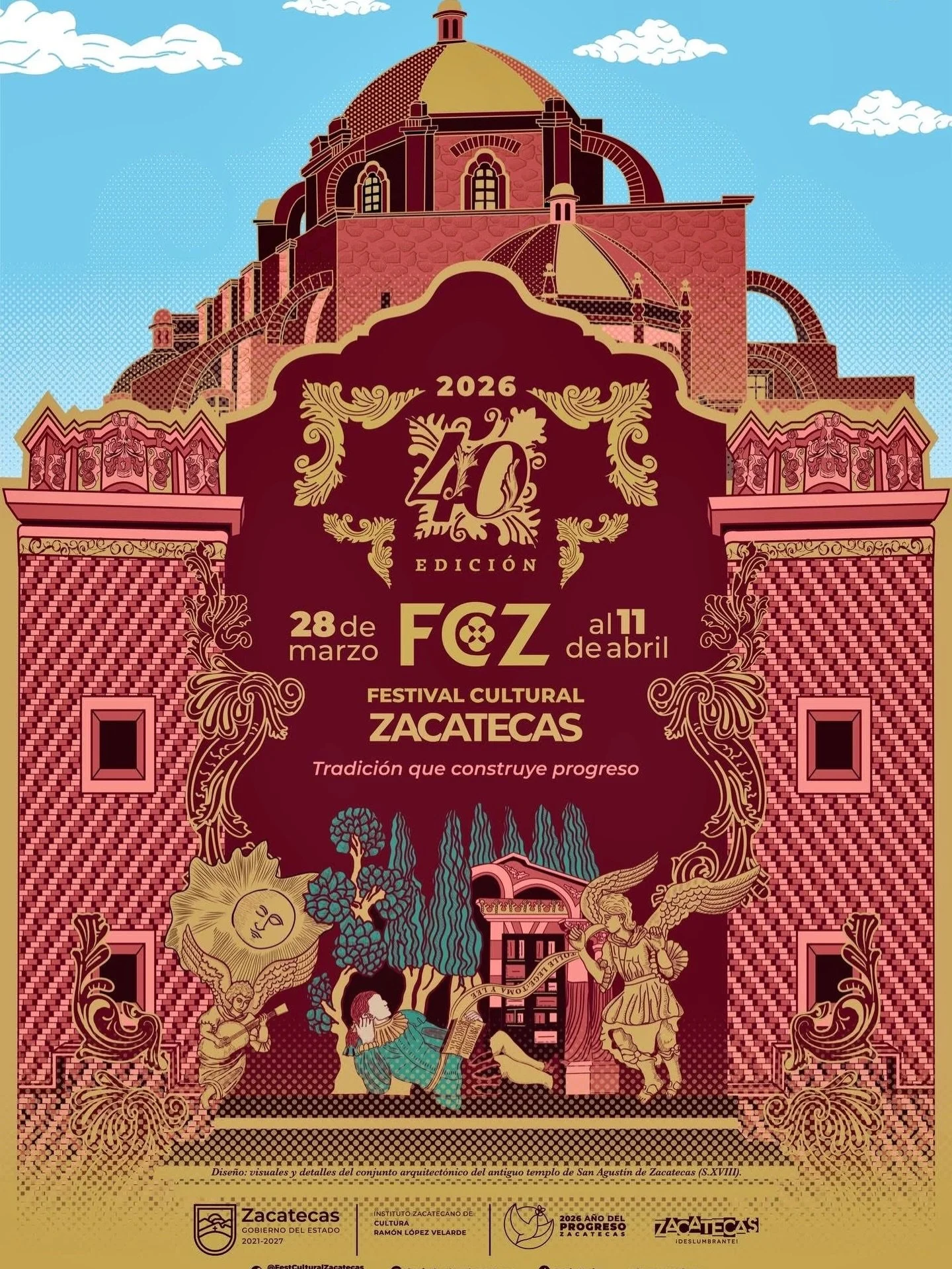 ✨ &iexcl;Se viene la 40&deg; edici&oacute;n del Festival Cultural Zacatecas!

Del 28 de marzo al 11 de abril disfruta de una de las celebraciones culturales m&aacute;s importantes de M&eacute;xico 🇲🇽, con arte, m&uacute;sica, teatro y actividades p