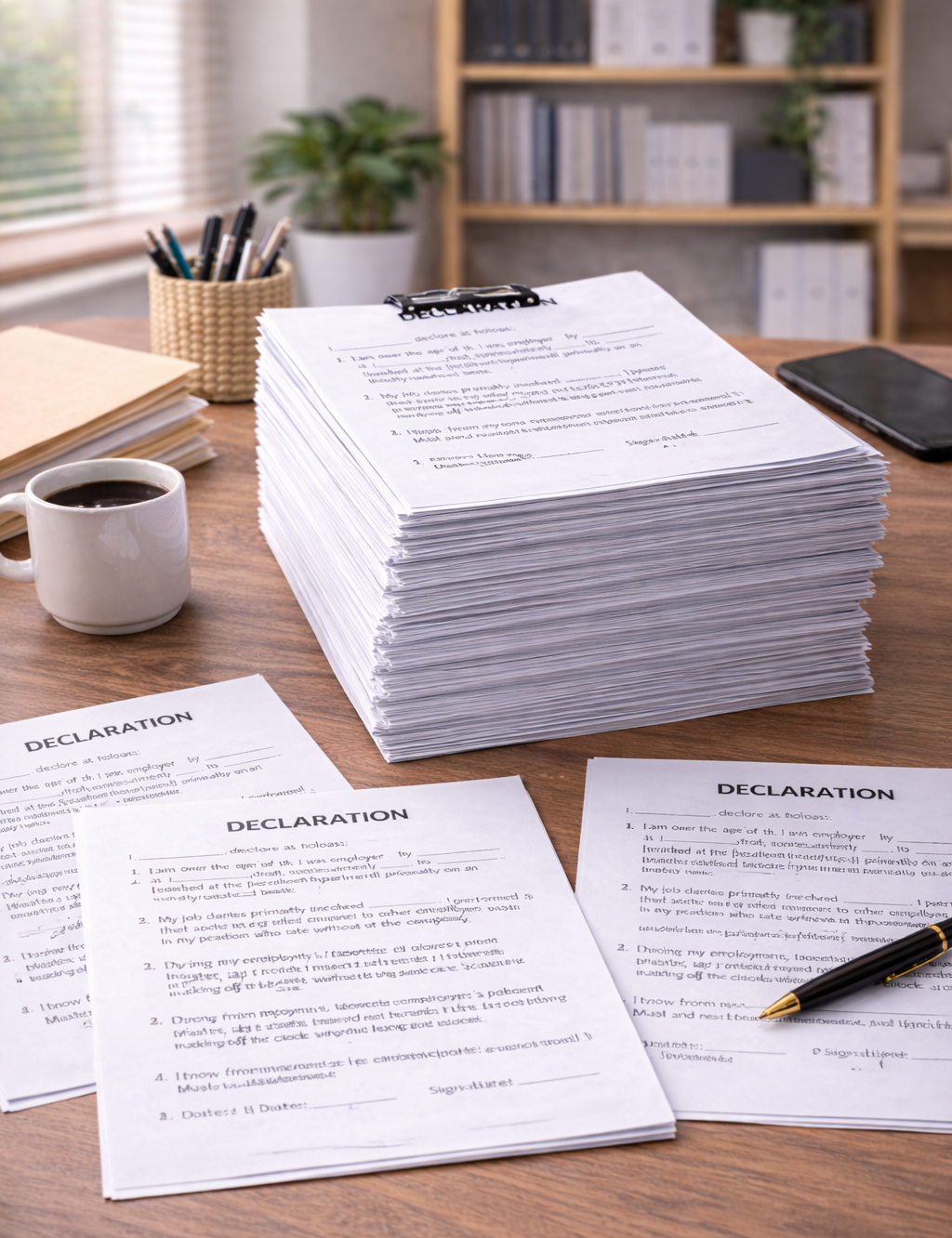 Large number of completed declarations