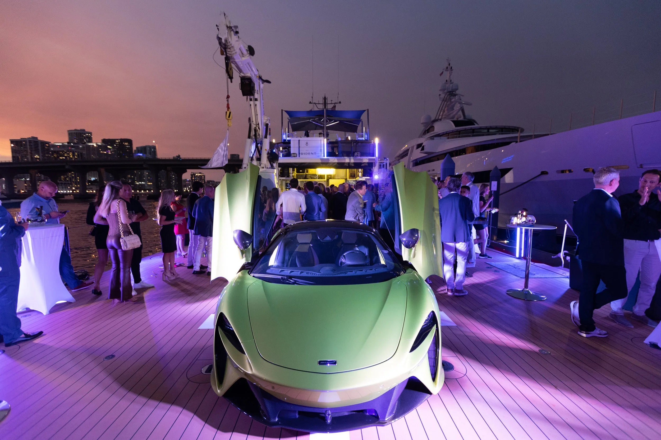 McLaren Party on a Private Yacht