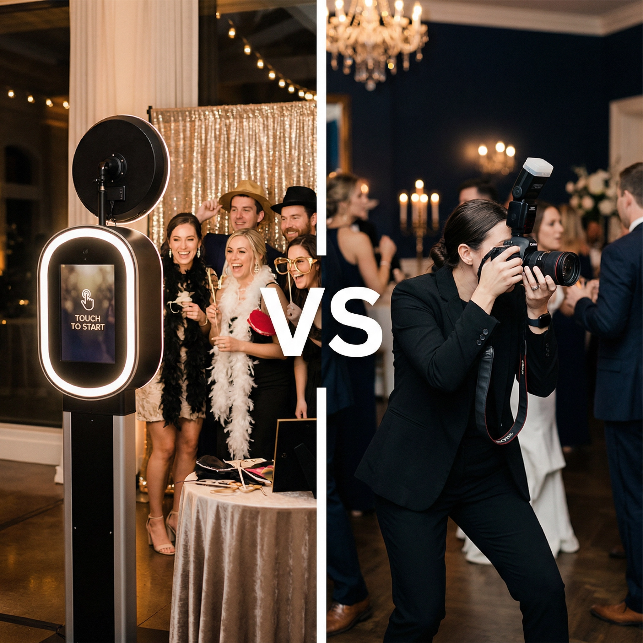 Photo Booth vs. Photographer - Do You Need Both?