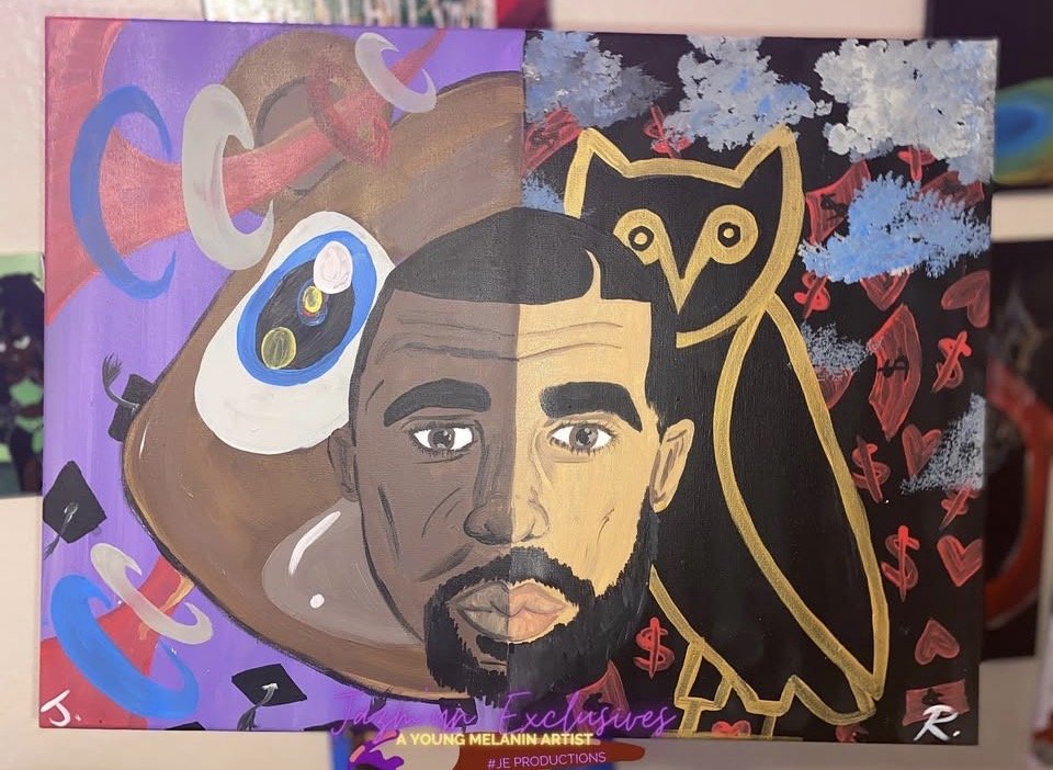 Kanye vs Drake 18x24, 2020