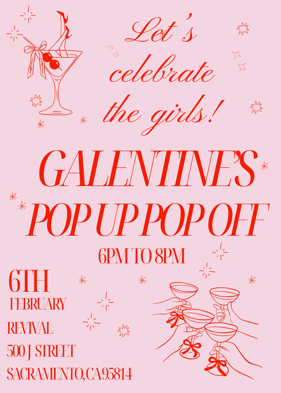 Pop Up Pop Off: Galentine's Day 💋💖🍸🎀⚡️