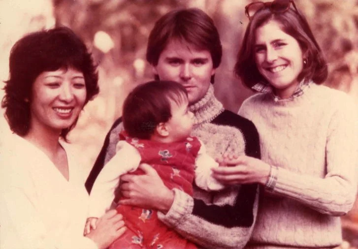 Patty with Tony and family approx 1985.jpg