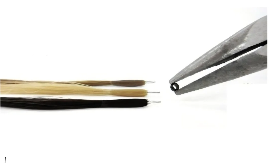 Nano bead hair extension application