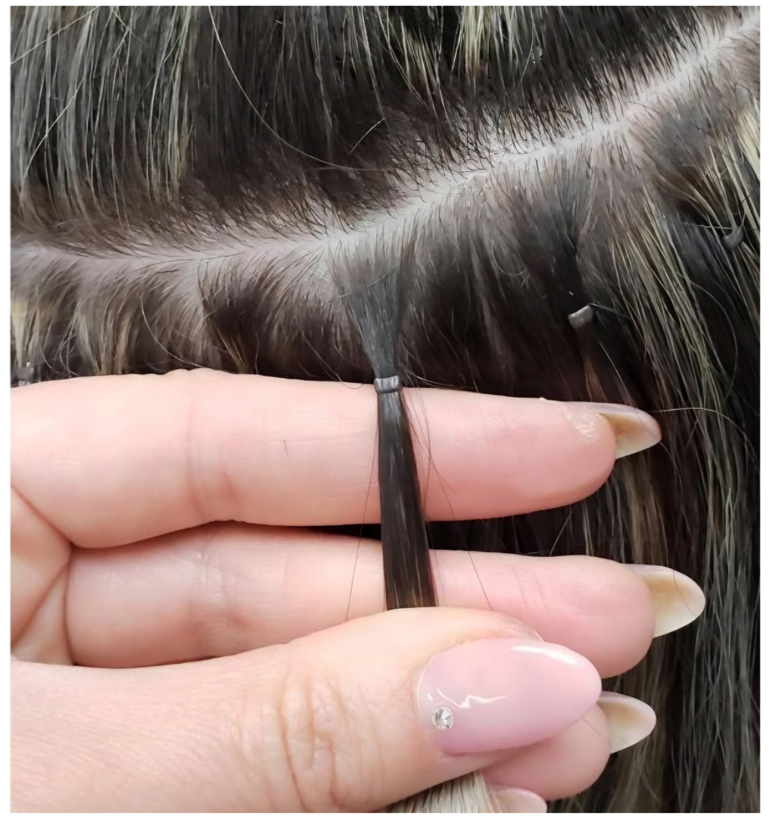 Nano bead hair extension installation
