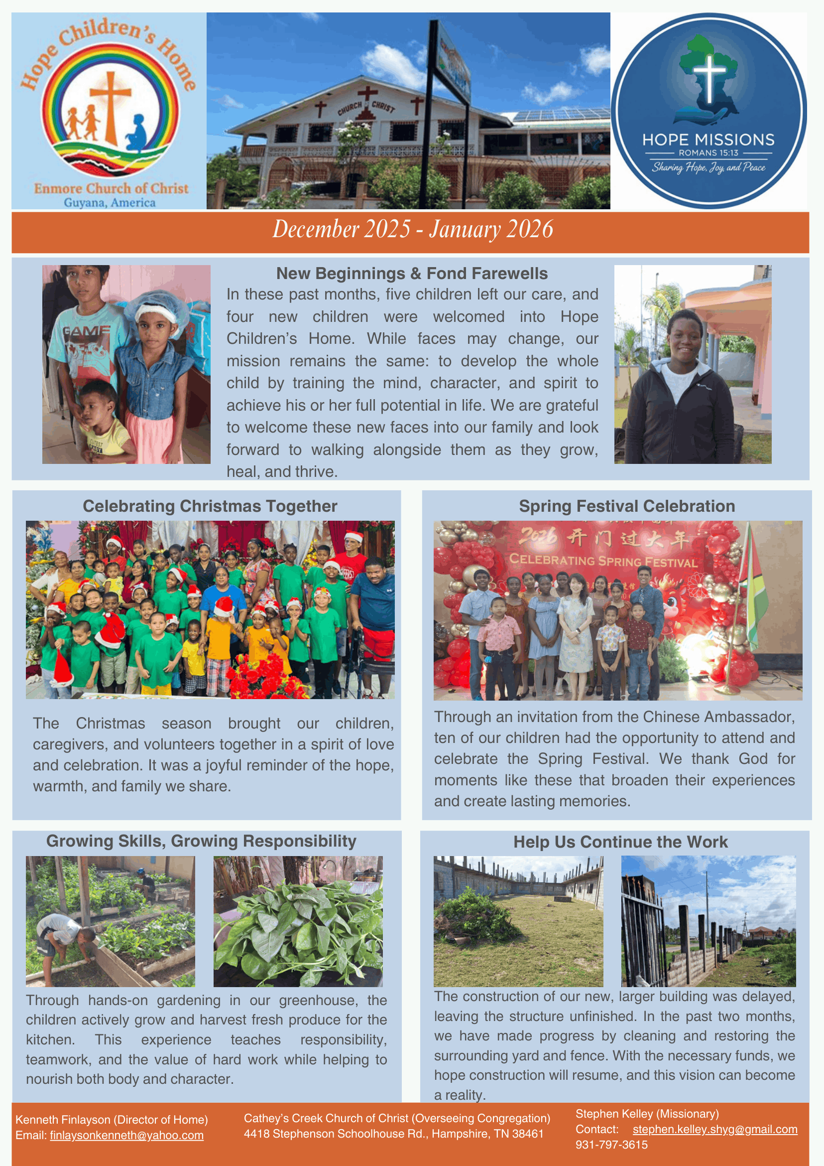 February 2026- March 2026 Newsletter