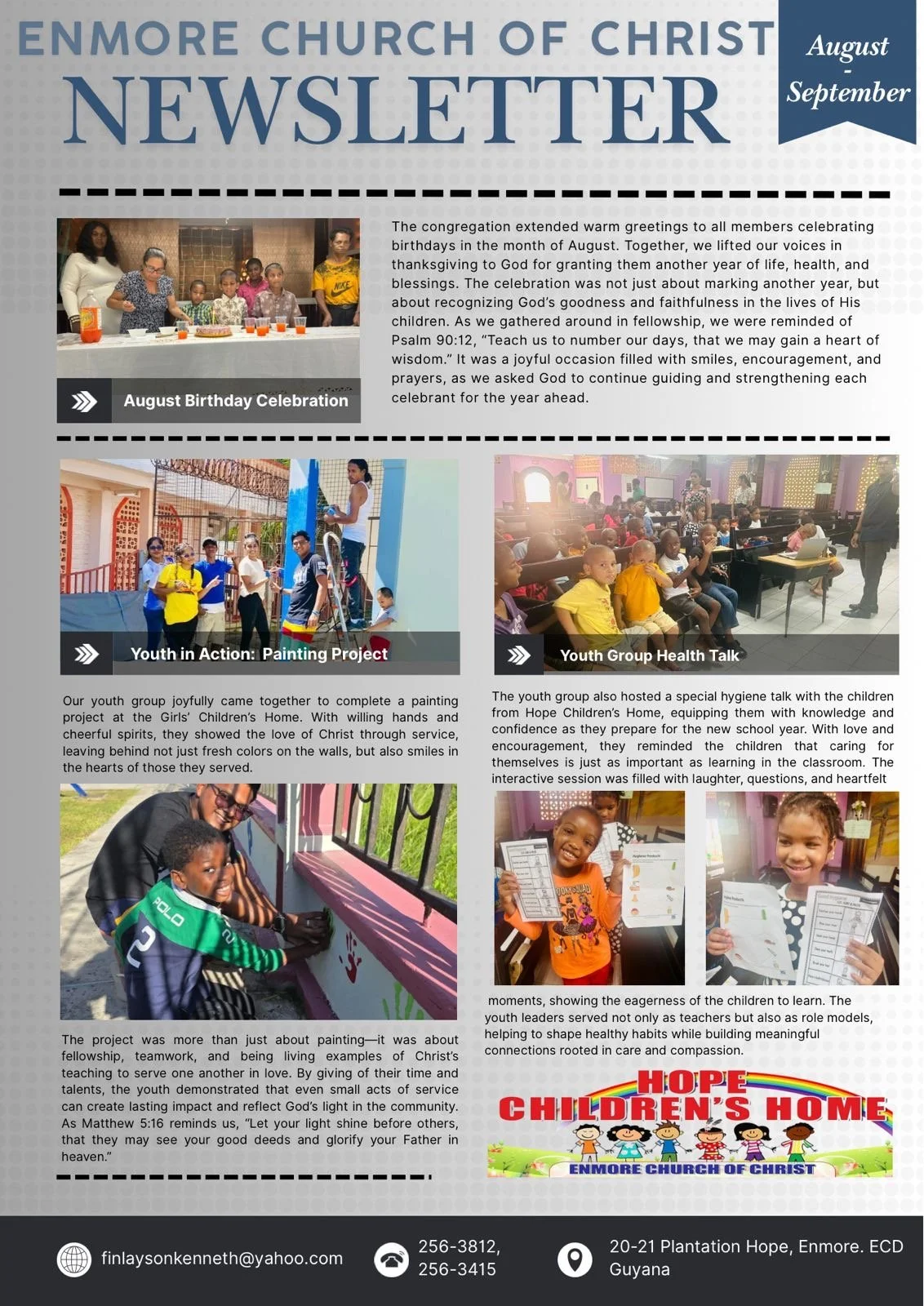 August 2025 - September 2025 Newsletter 