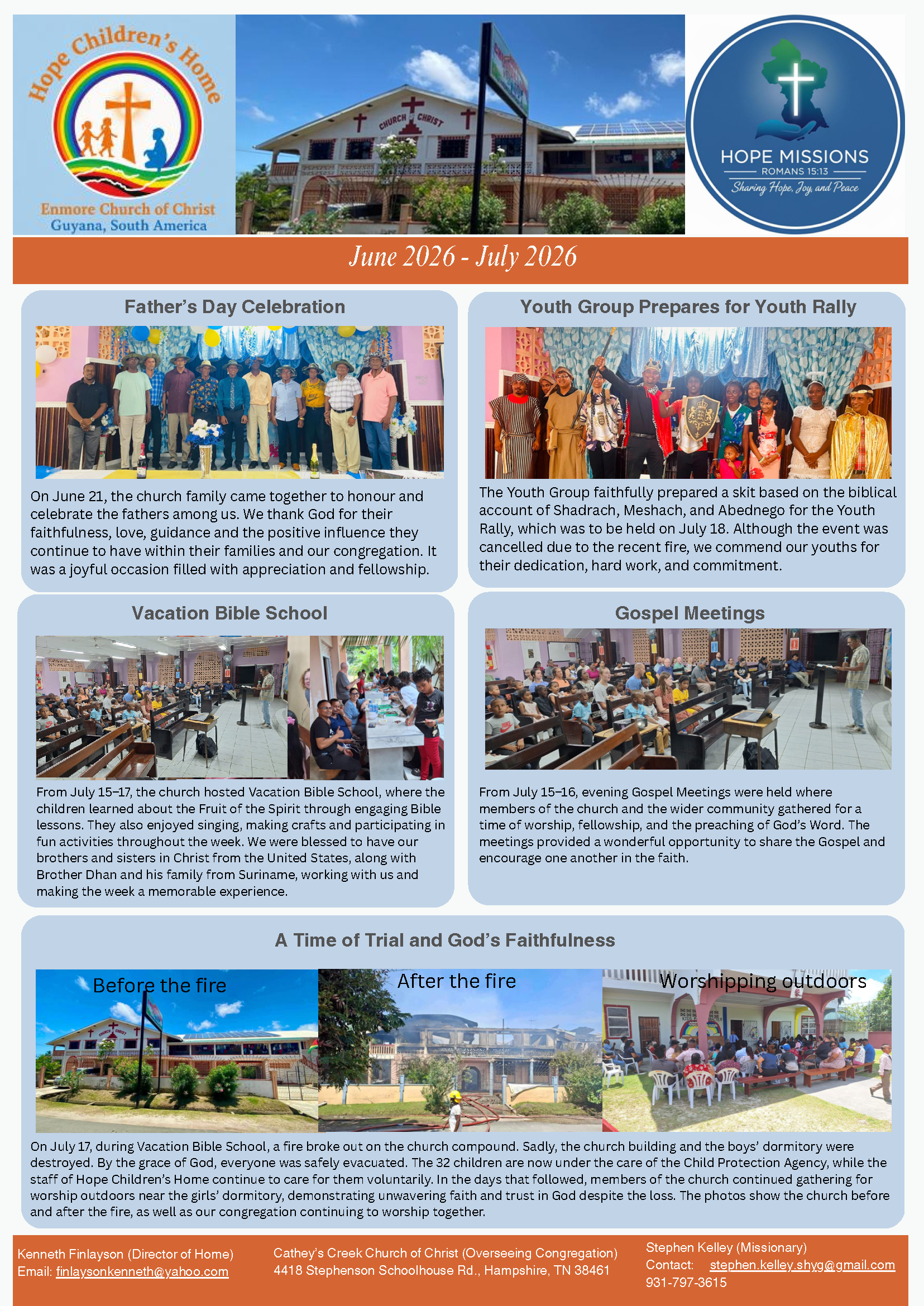 June 2026 - July 2026 Newsletter