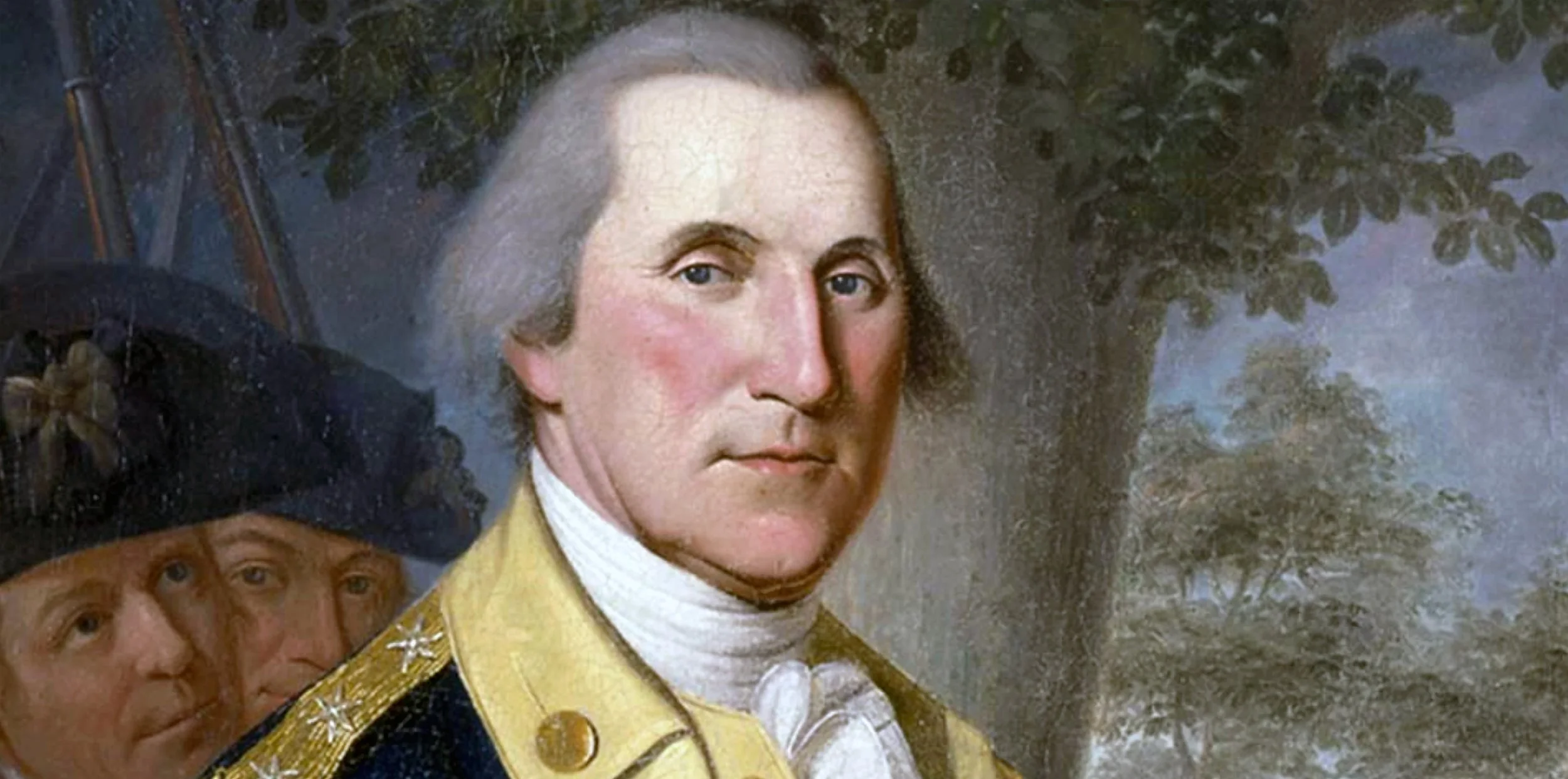 Portrait of George Washington, Commander in Chief of the Continental Army and the first President of the United States.