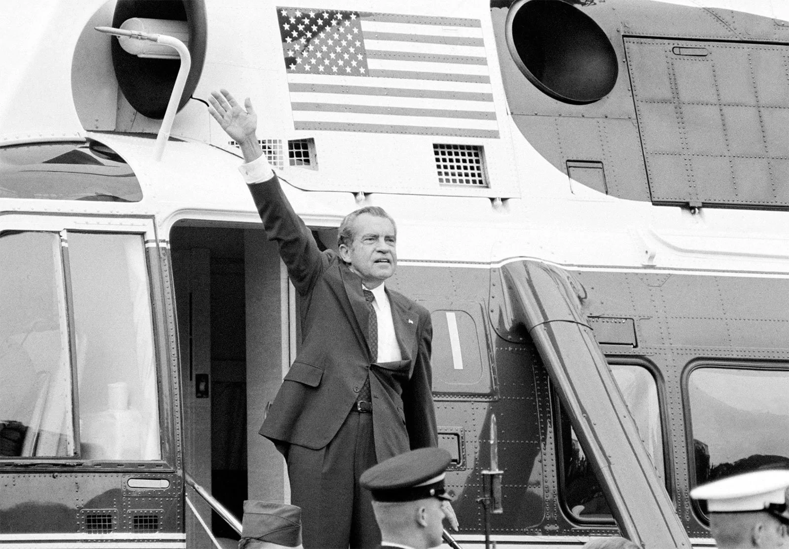 Constitutional Continuity.
Following President Richard Nixon's resignation in 1974, Vice President Gerald Ford assumed the presidency through the constitutional process, demonstrating the peaceful transfer of executive authority during a national cri